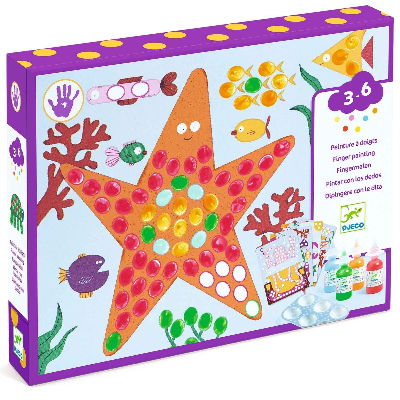 Djeco | Finger Paints: Dots and Fish