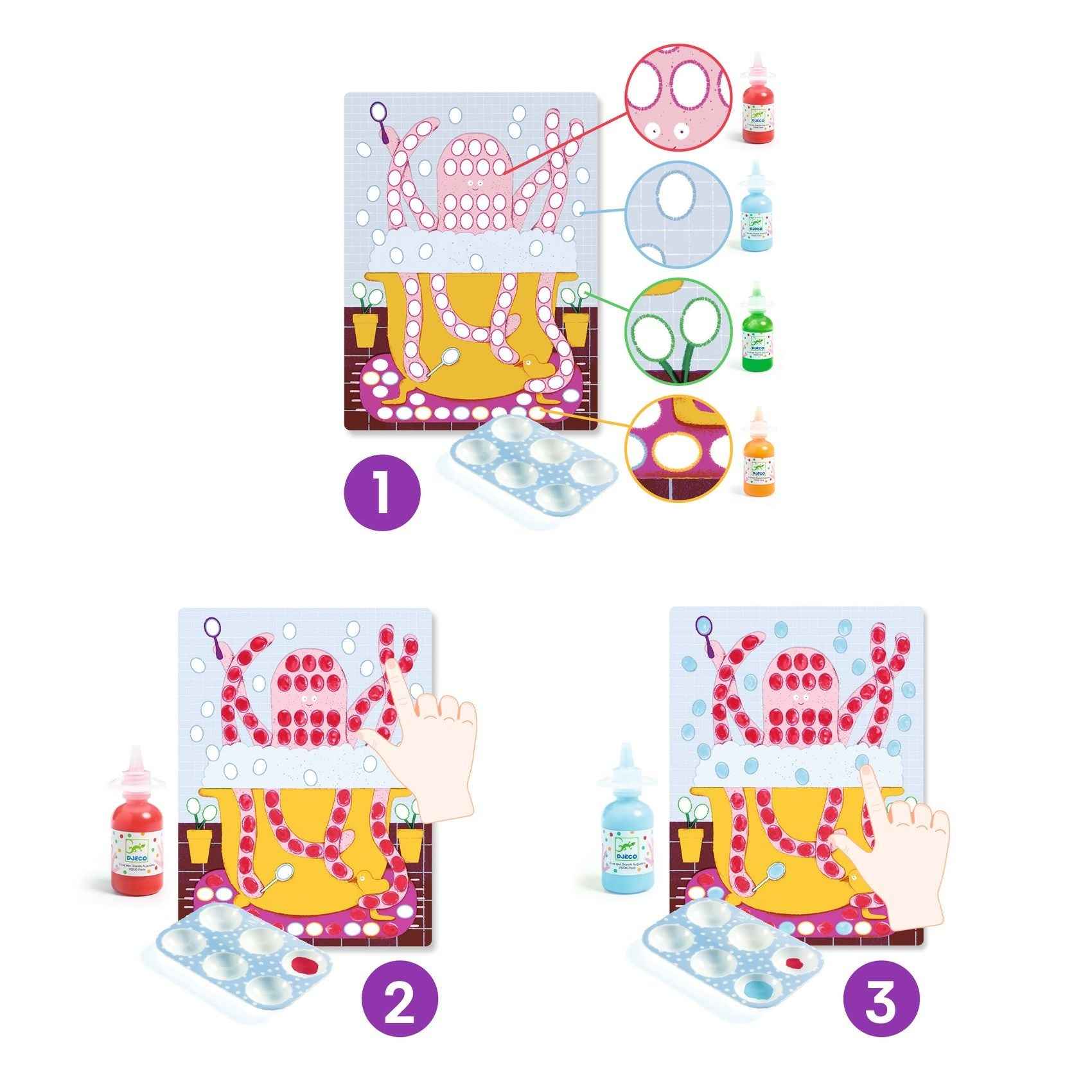 Djeco | Finger Paints Dots and Fish