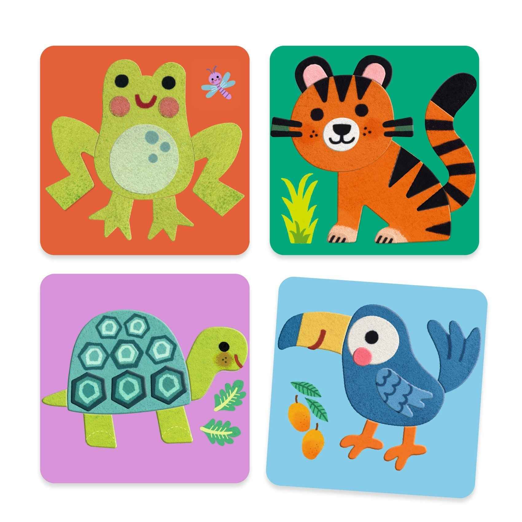 Djeco | Felt Boards Soft Animals