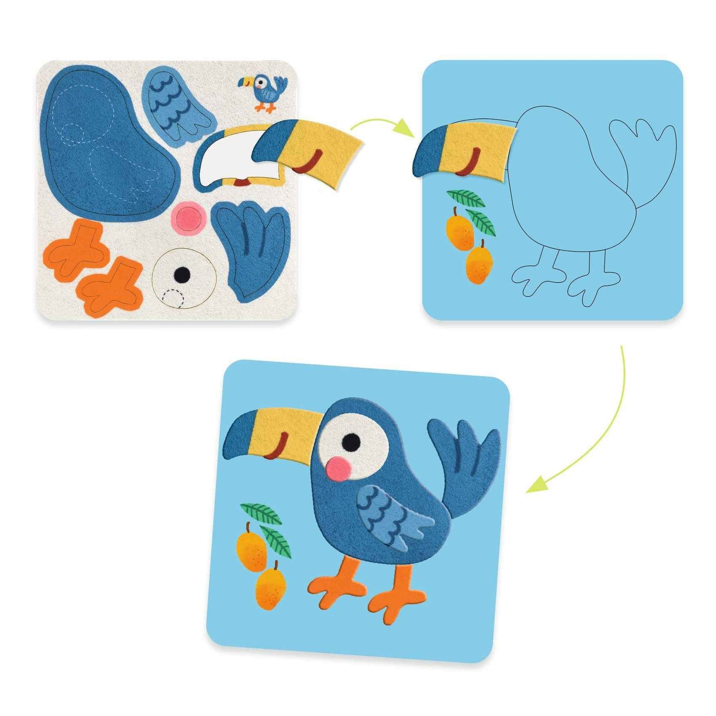 Djeco | Soft Animal Felt Boards