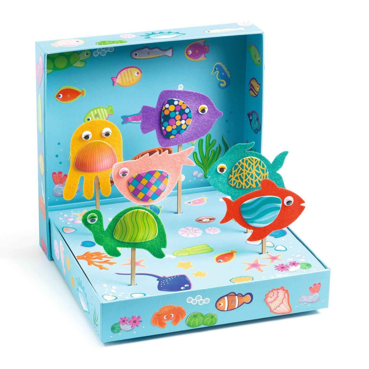Djeco | Cheerful Aquarium Collage Craft Kits