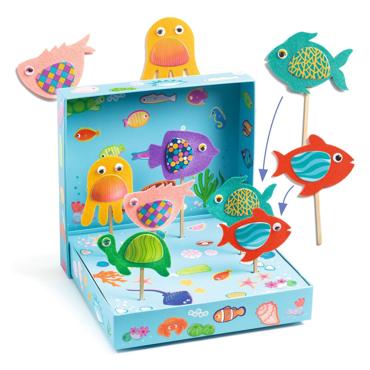 Djeco | Collageknutsels Vrolijk Aquarium