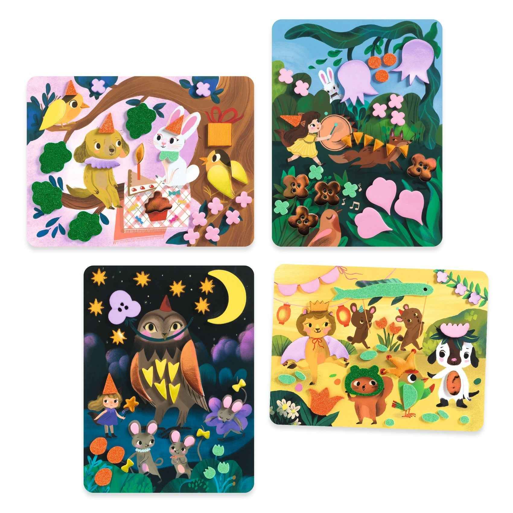 Djeco | Foam Collage Sparkling Festivals