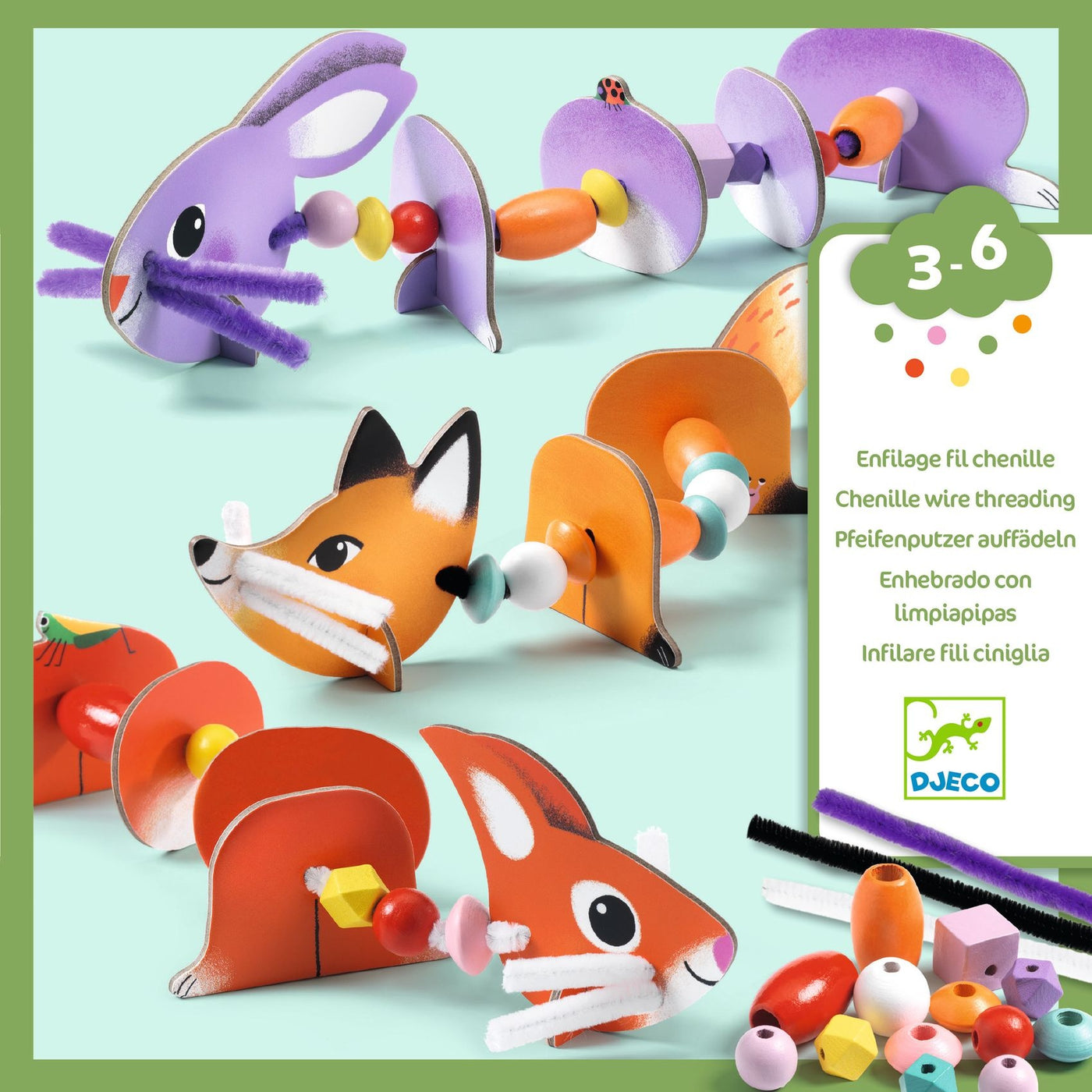 Djeco | Rijgen Schattige Dieren