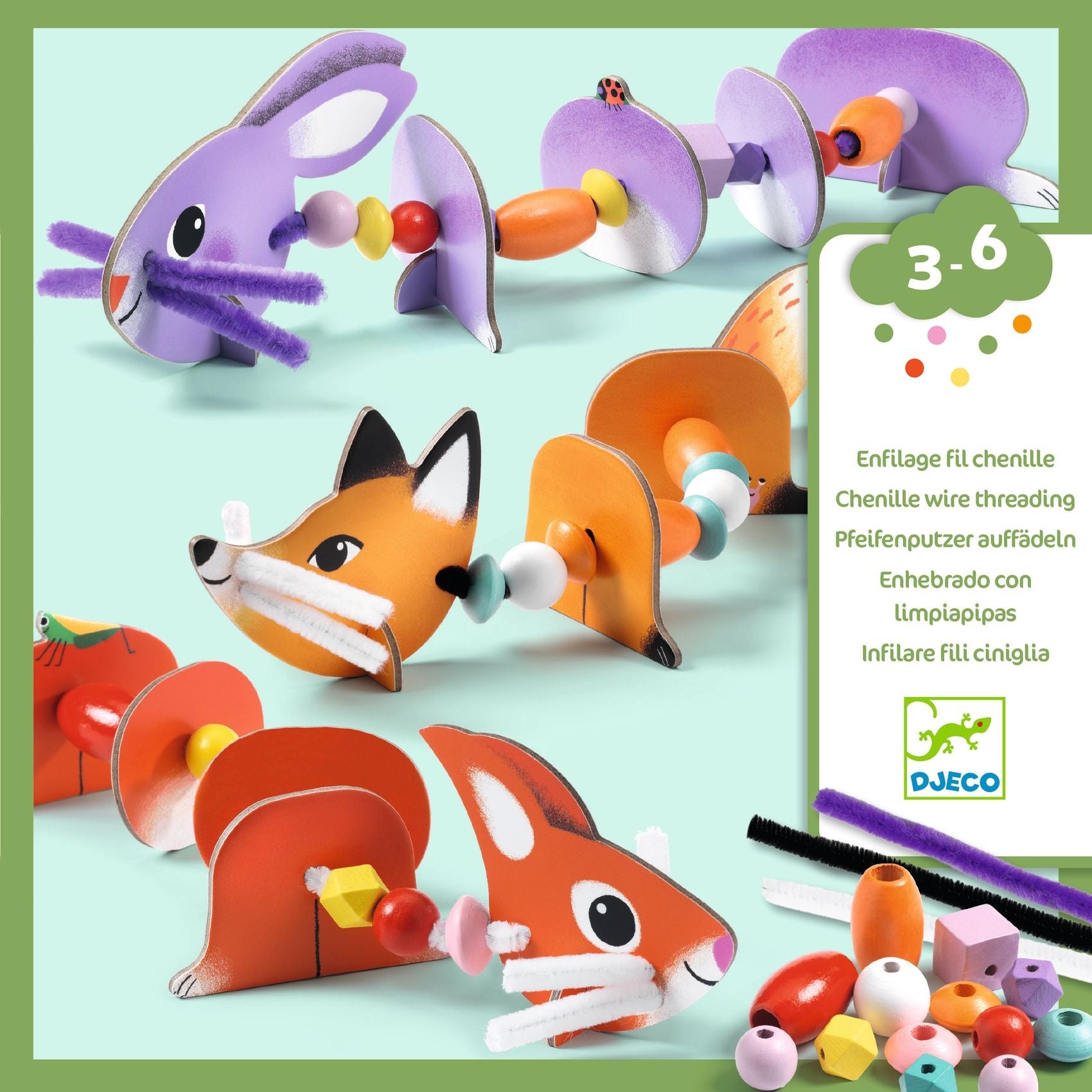 Djeco | Rijgen Schattige Dieren