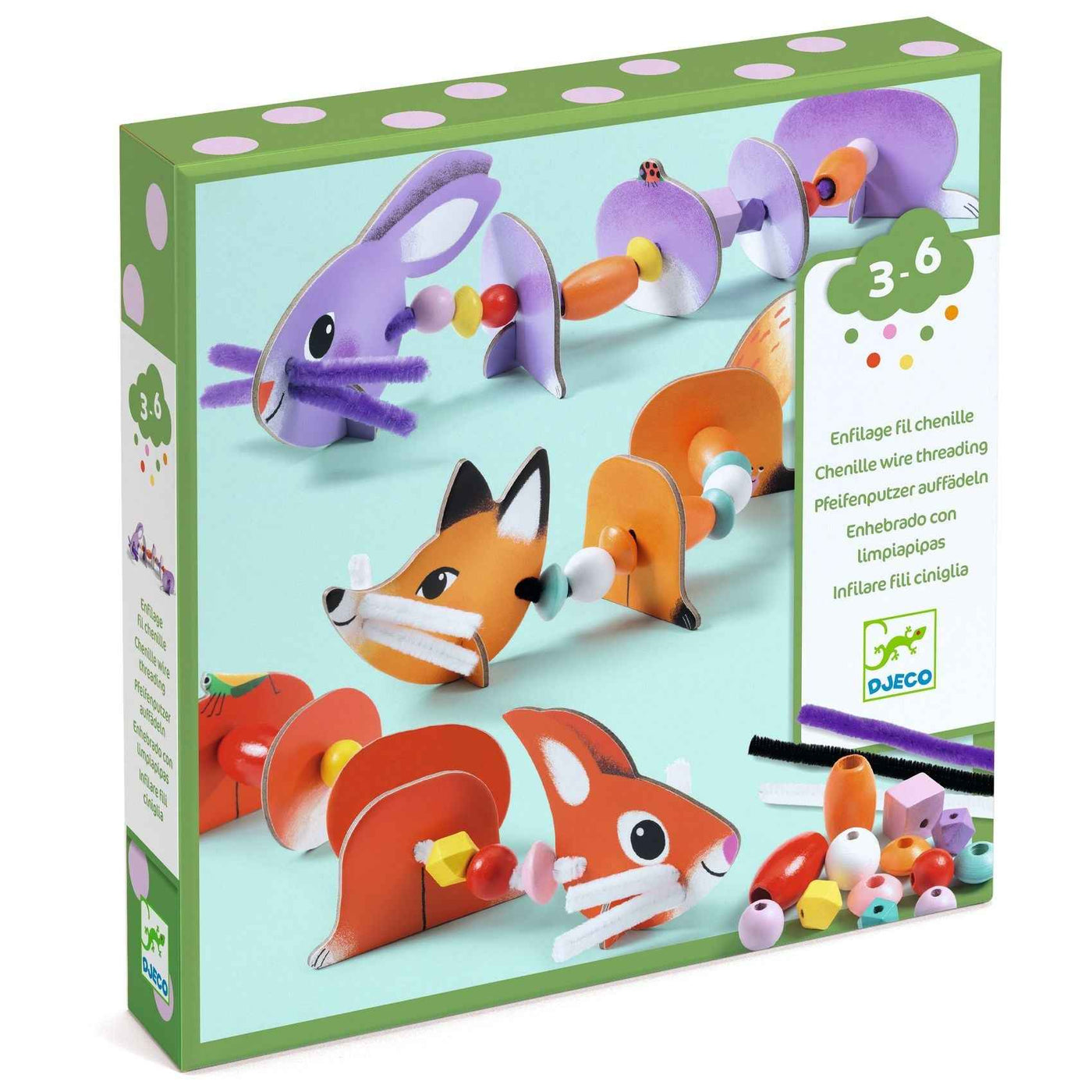 Djeco | Rijgen Cute Animals