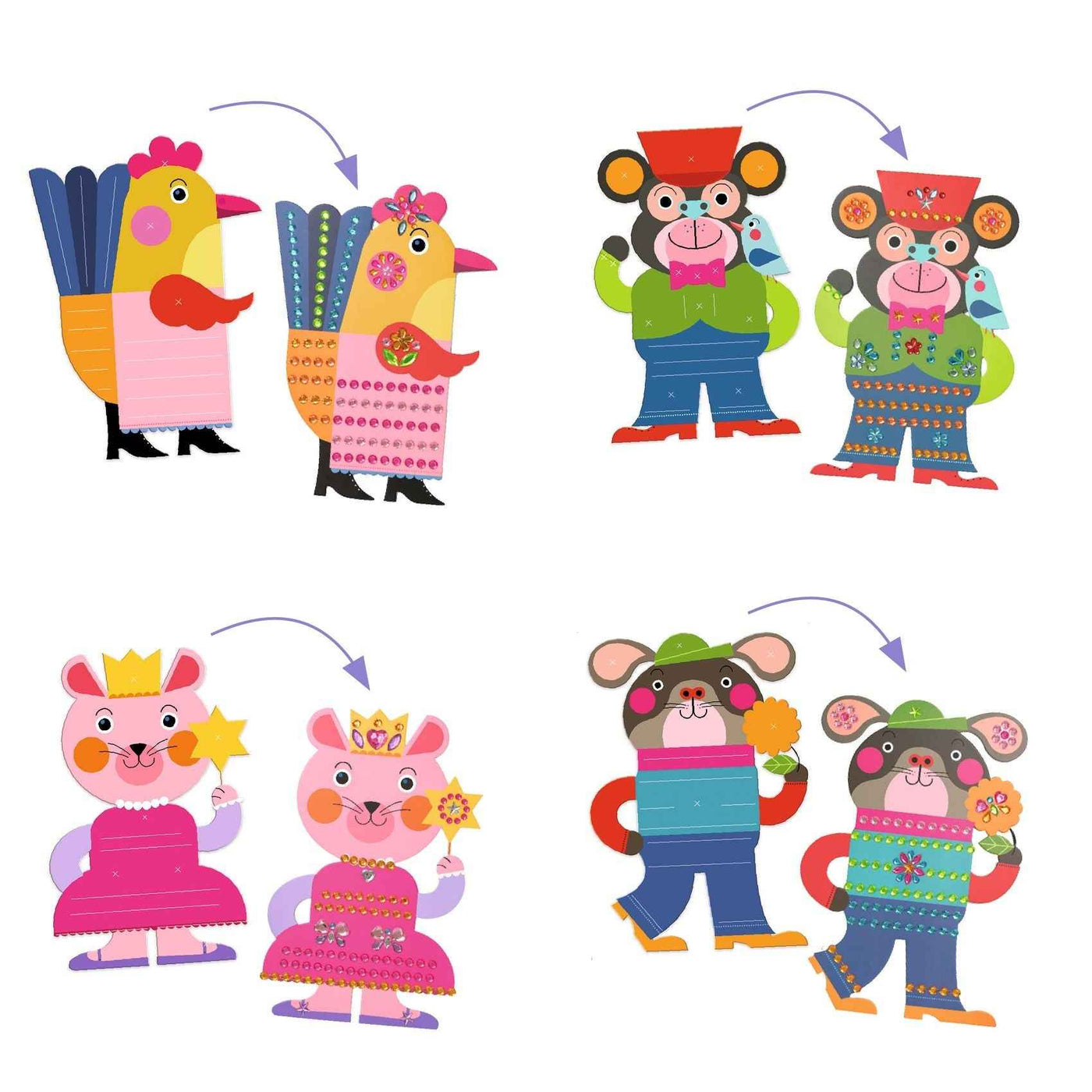 Djeco | Creative with Glittery Stickers