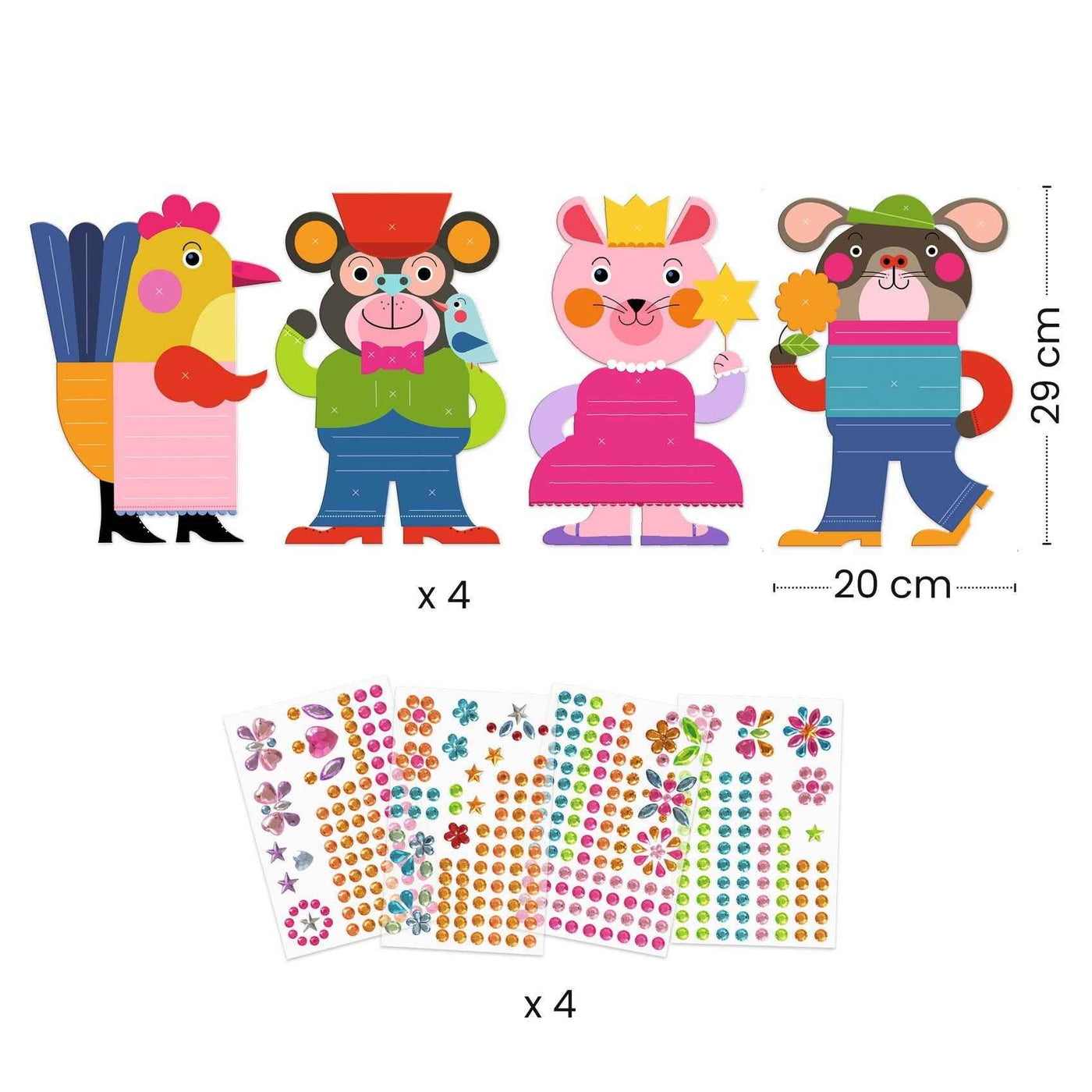 Djeco | Creative with Glittery Stickers