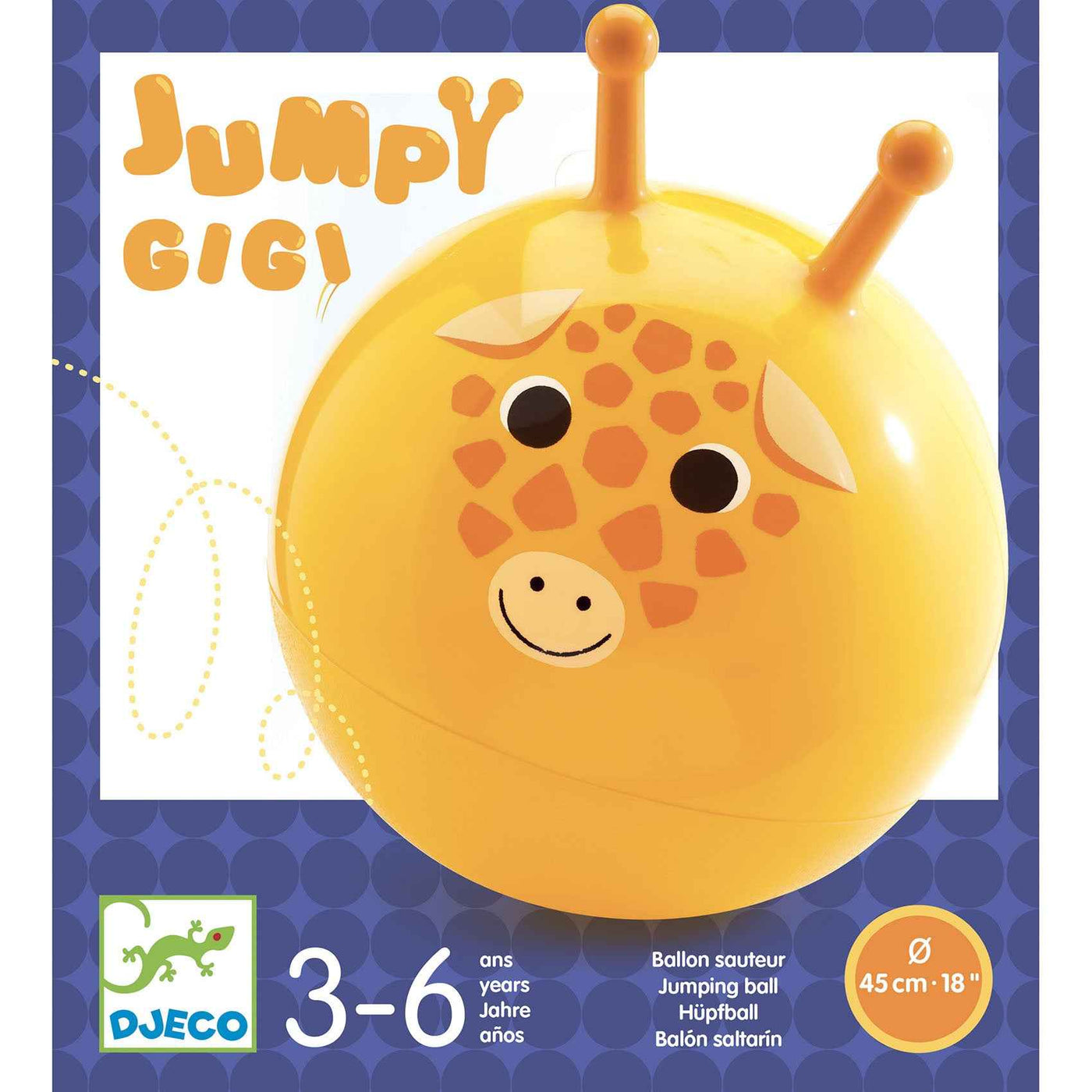 Djeco Giraffe Skip Ball - 45 cm