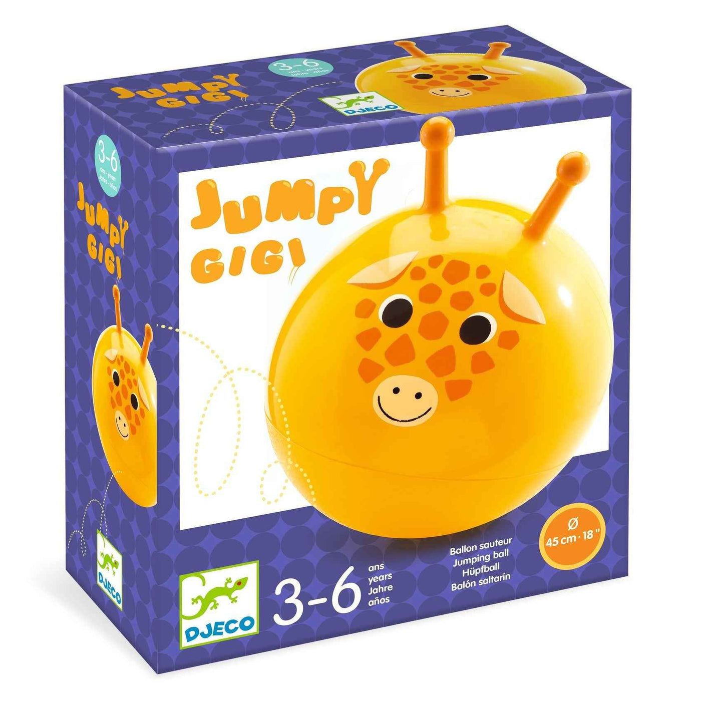 Djeco Giraffe Skippy Ball - 45 cm