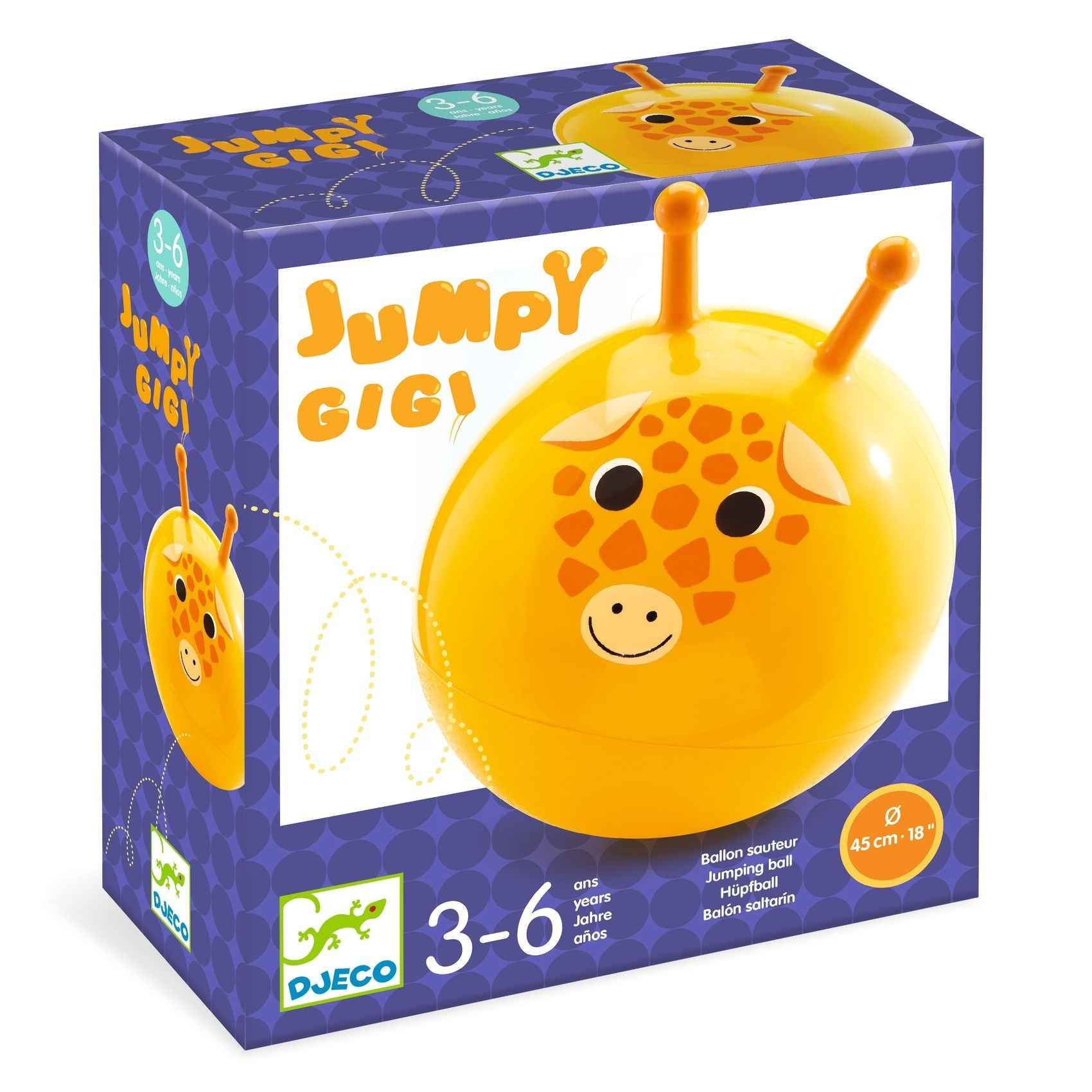Djeco Giraffe Skippy Ball - 45 cm