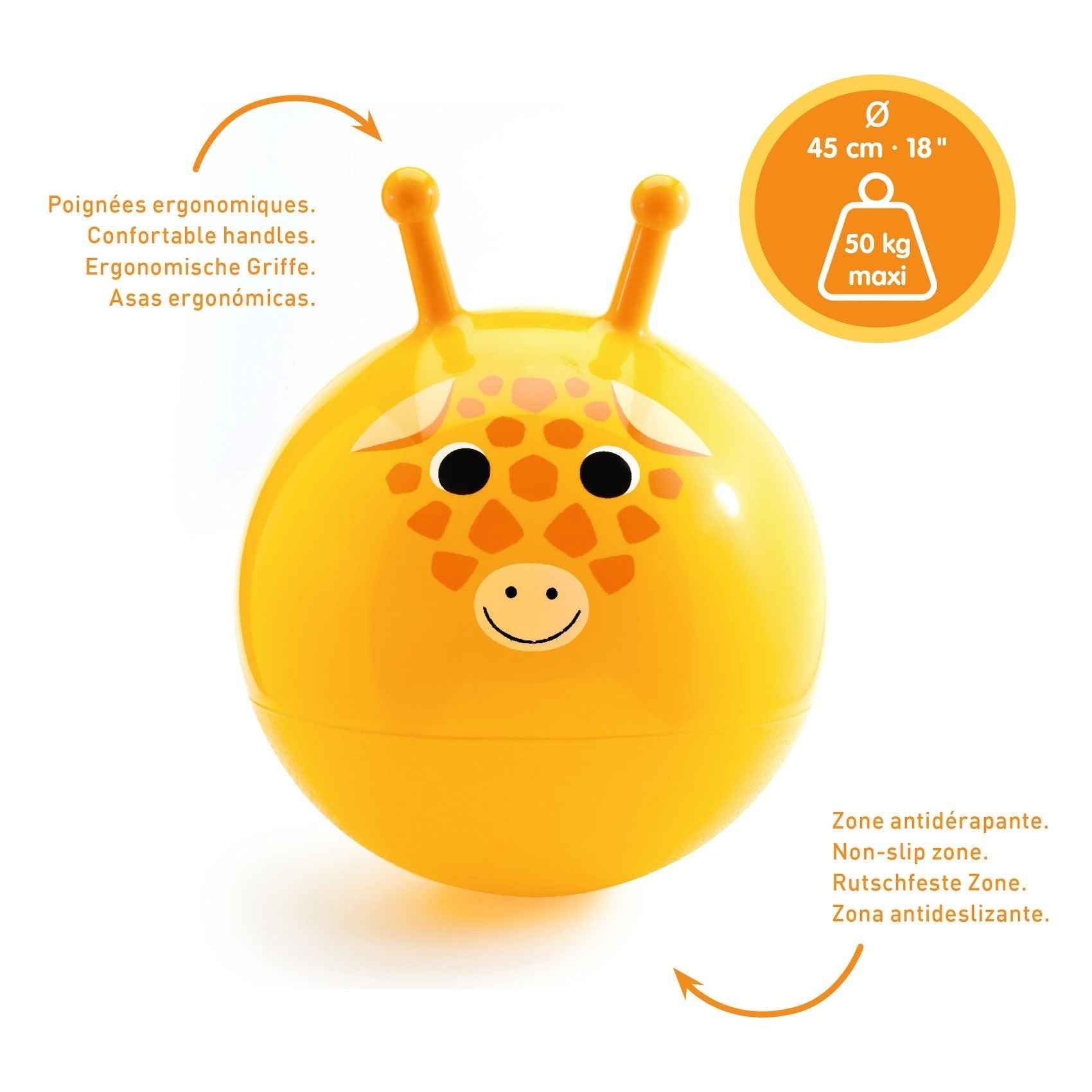 Djeco Giraffe Skipping Ball - 45 cm