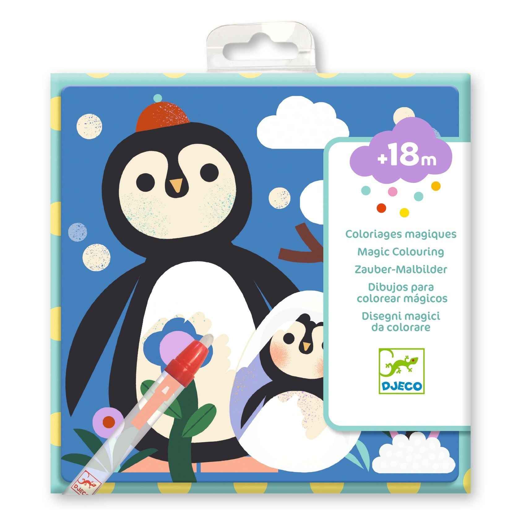 Djeco | Magical Coloring Peekaboo! Baby Animals From All Over The World