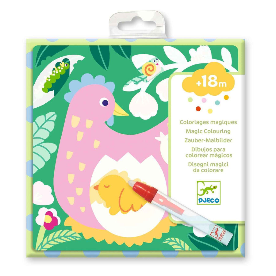 Djeco | Magisch Inkleuren Kiekeboe! Babydieren Uit De Tuin