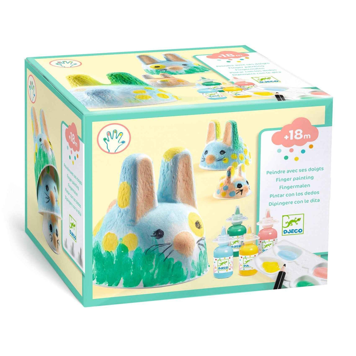 Djeco | Finger Paint Bunny Trio