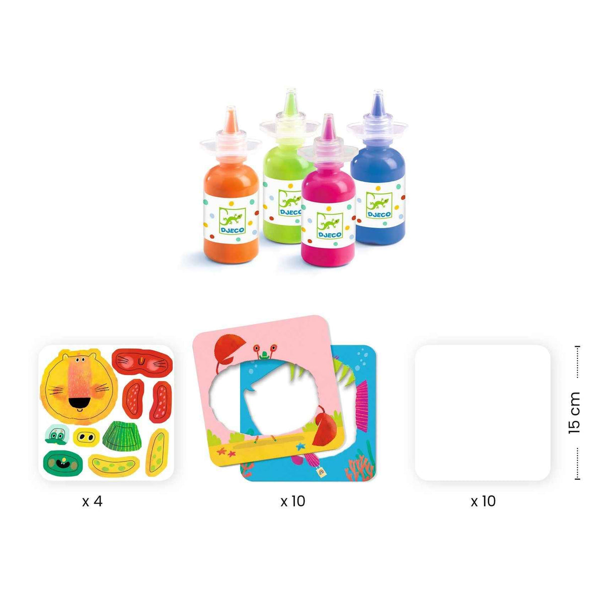 Djeco | Finger Paint Silly Animals
