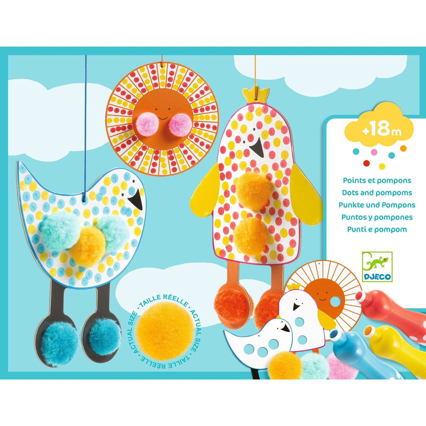 Djeco | Puntjes en Pompons  In De Lucht
