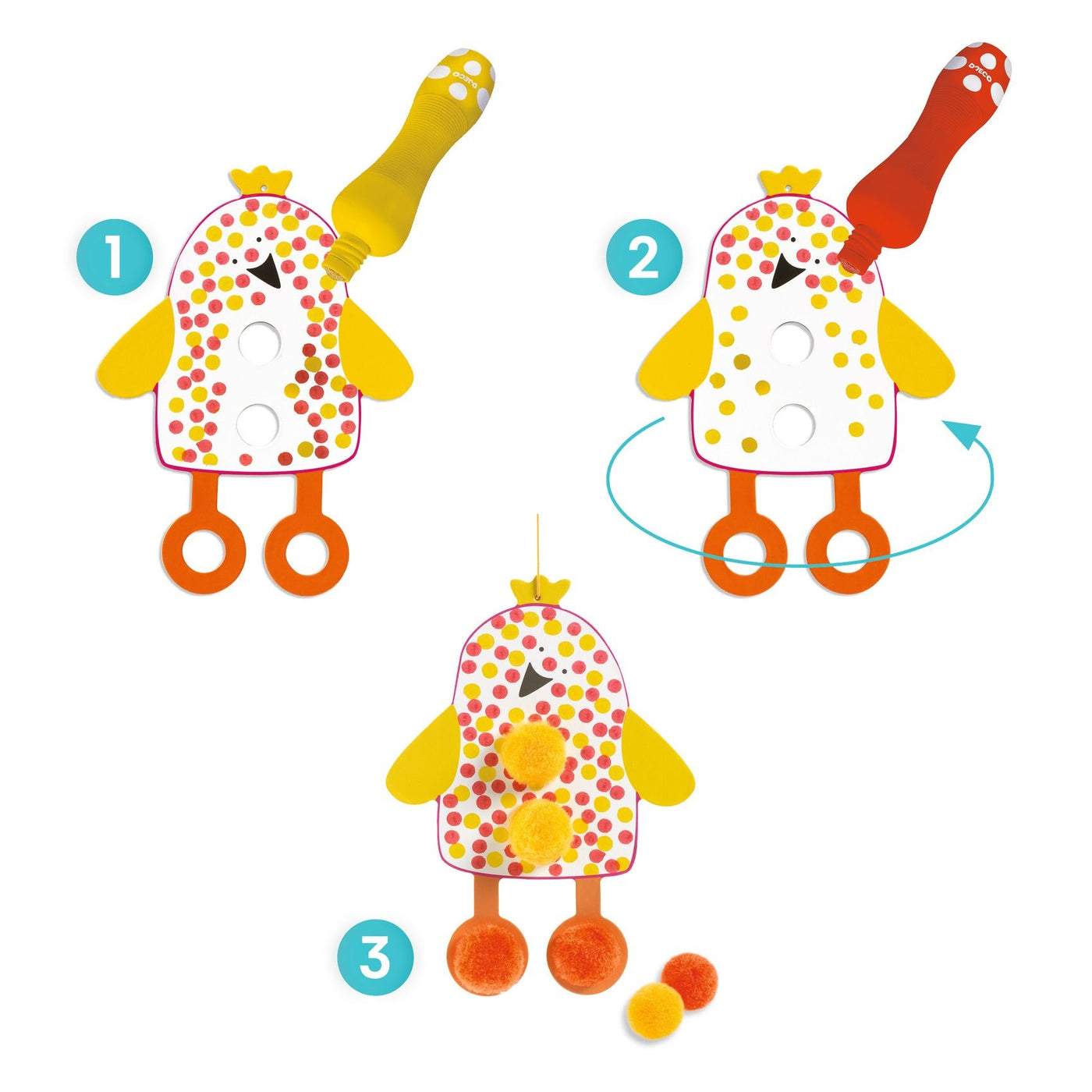 Djeco | Puntjes en Pompons  In De Lucht