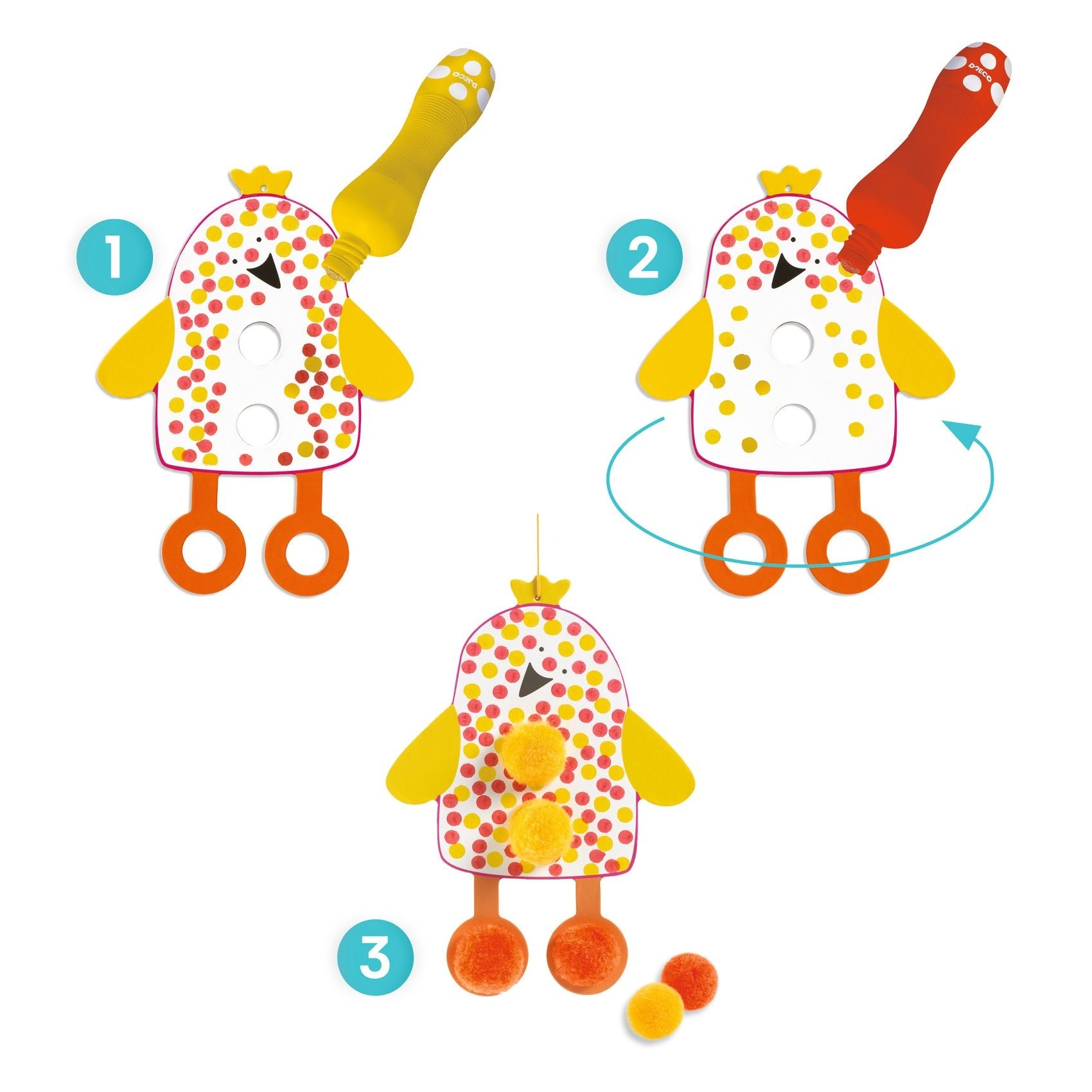 Djeco | Puntjes en Pompons  In De Lucht