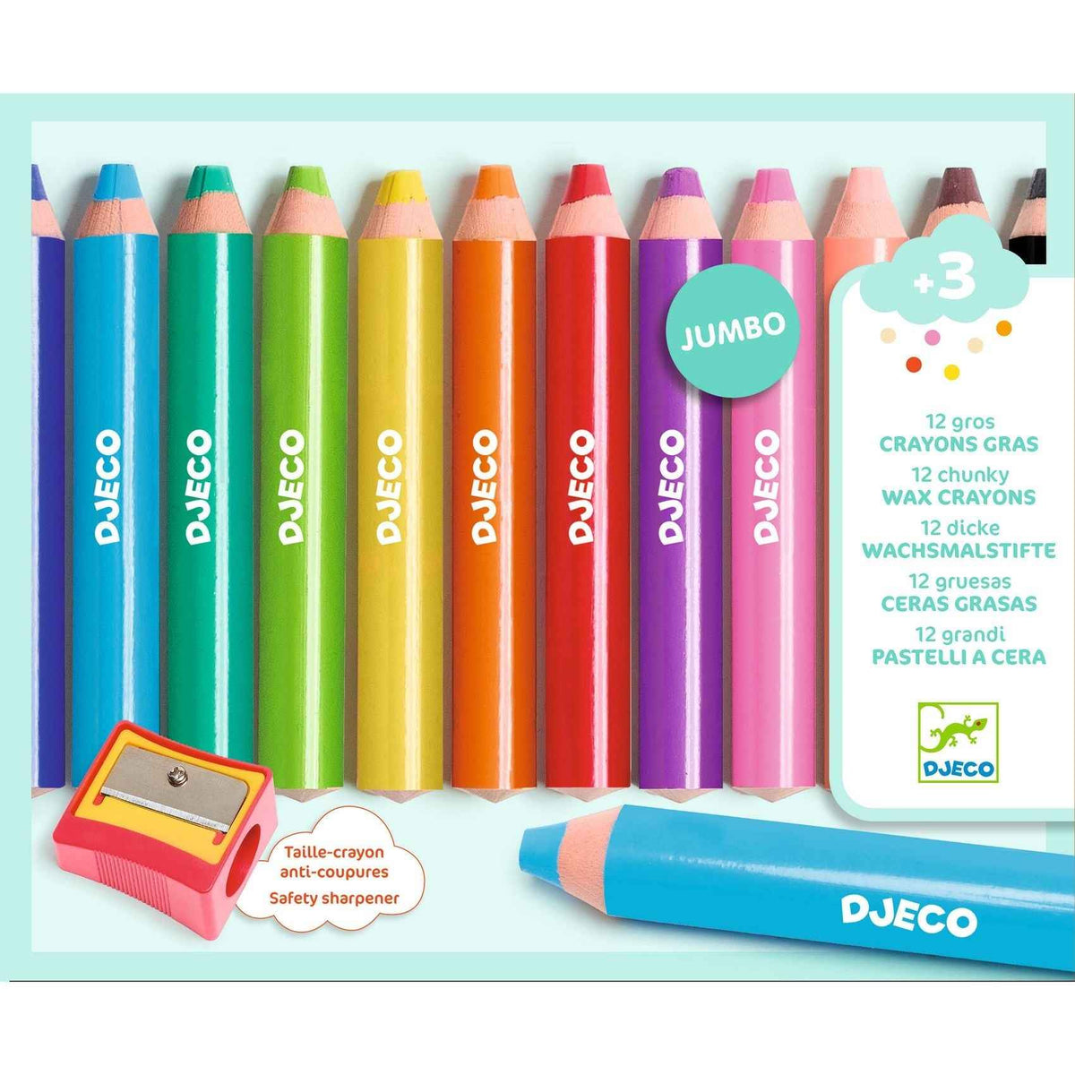Djeco | 12 Dikke Waskrijtjes