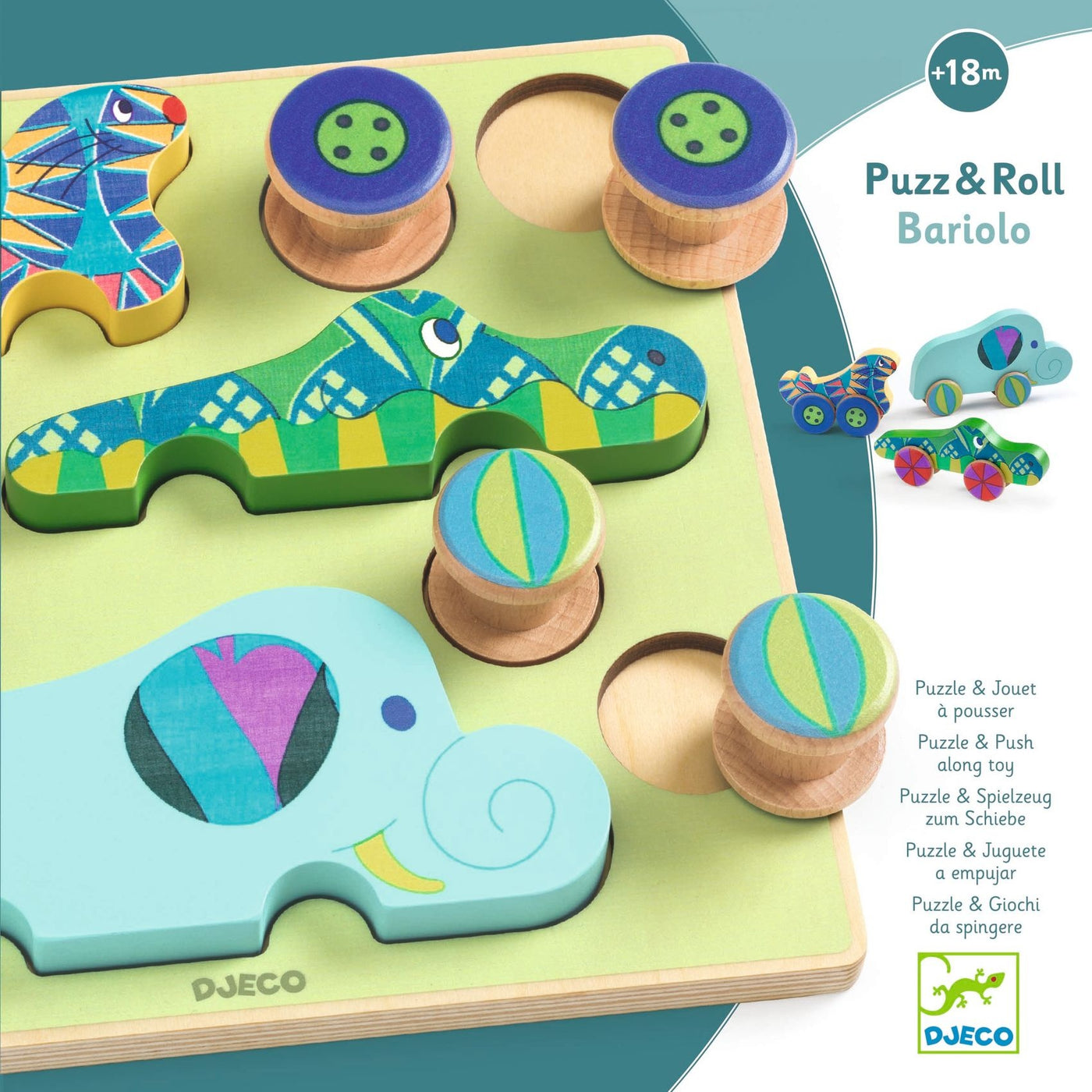 Djeco | Puzz & Roll Bariolo