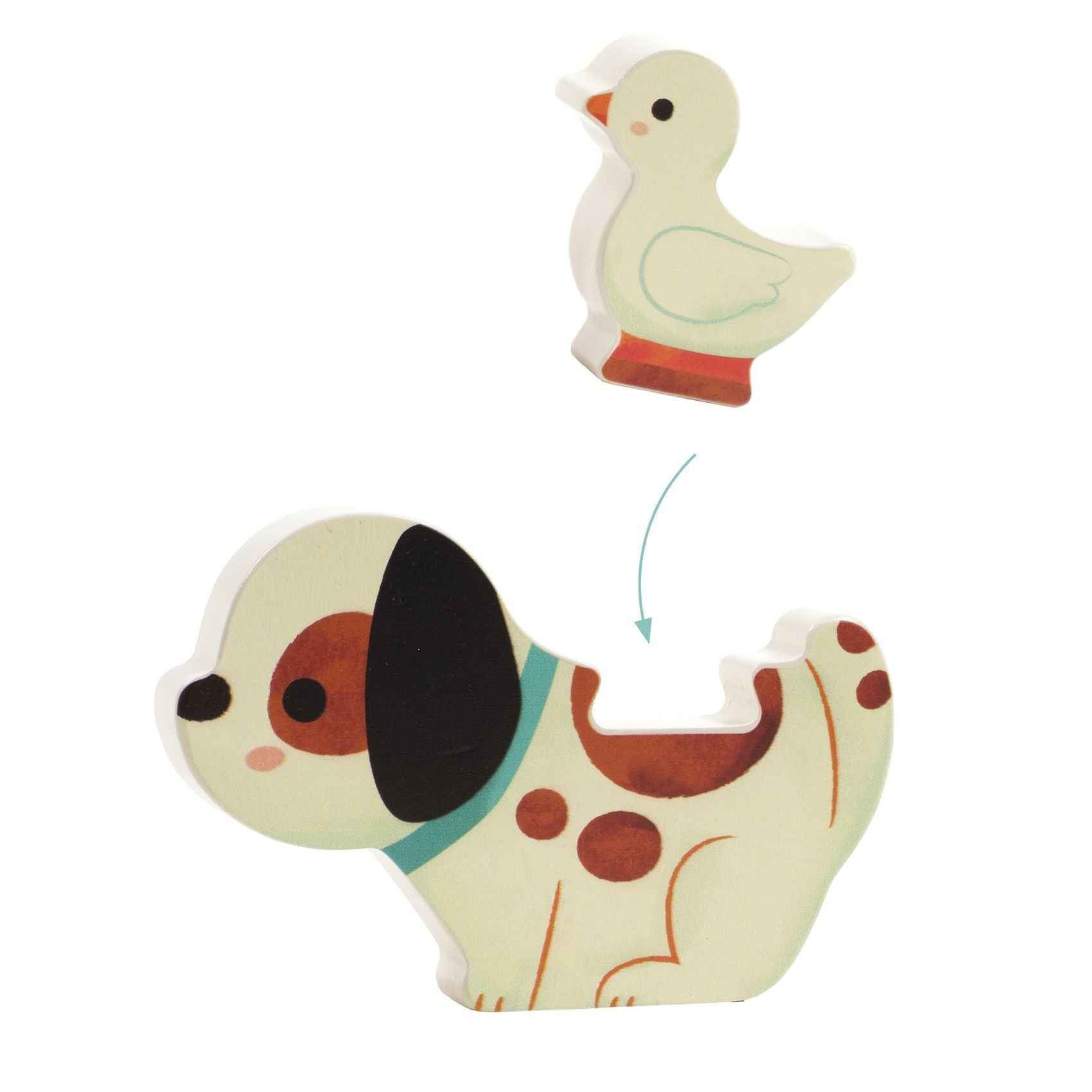 Djeco | Puzz & Play Friends Wooden Puzzle