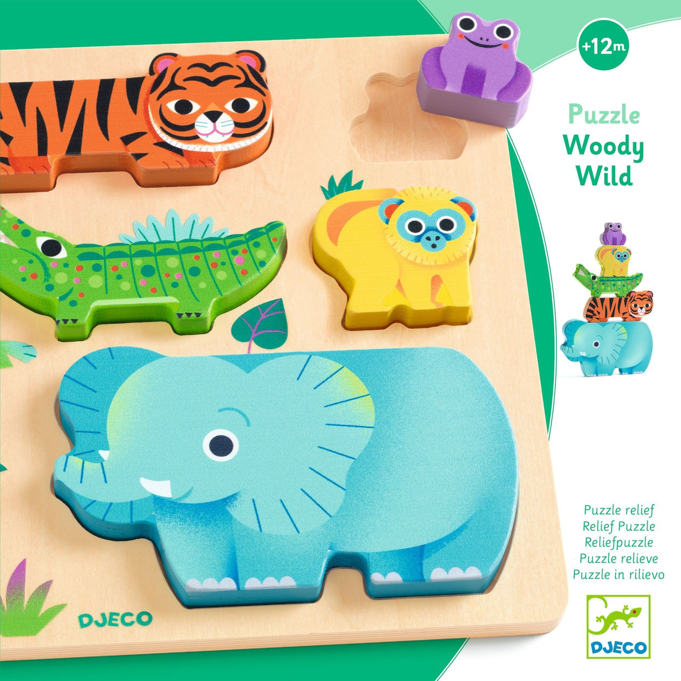 Djeco | WoodyWild Houten Puzzel