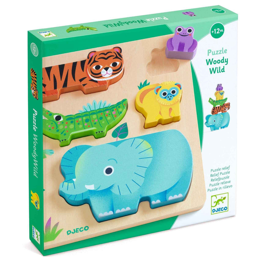 Djeco | WoodyWild Wooden Puzzle
