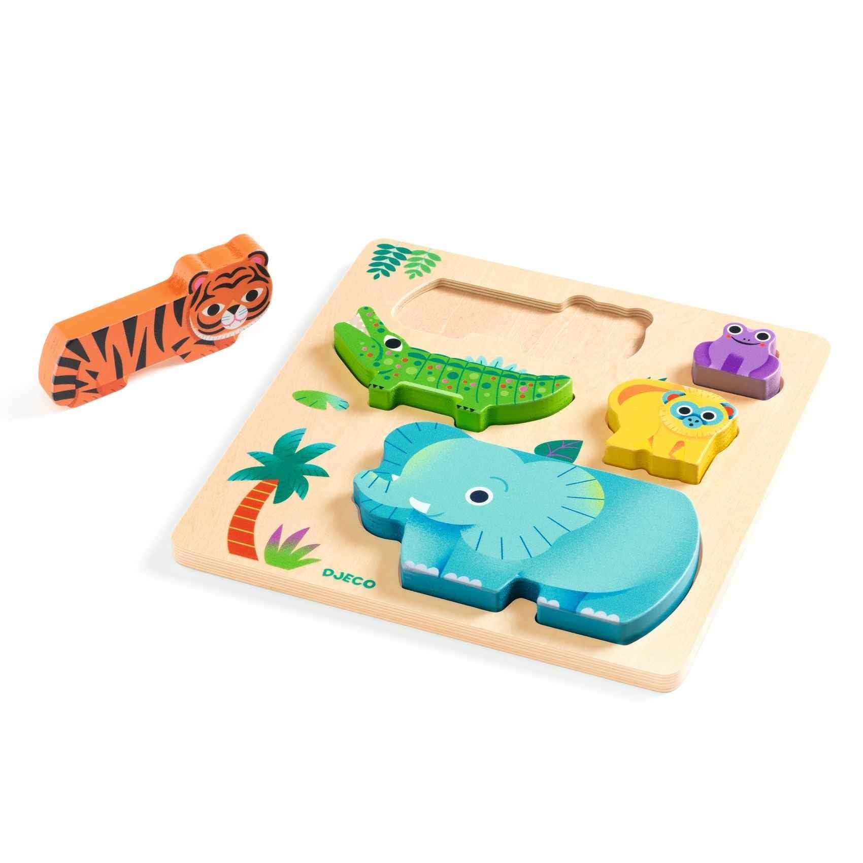 Djeco | WoodyWild Wooden Puzzle