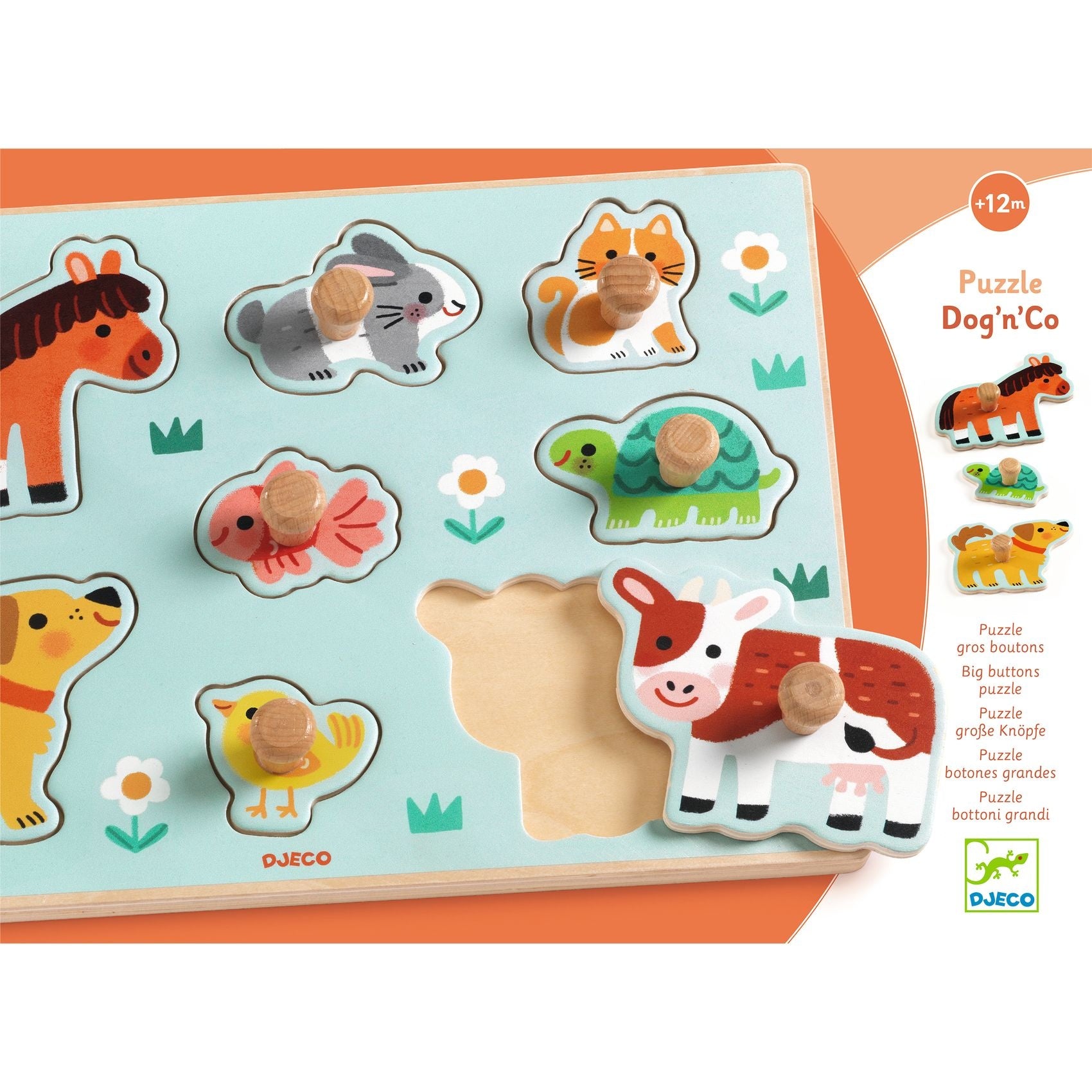 Djeco | Dog'n'Co Houten Puzzel