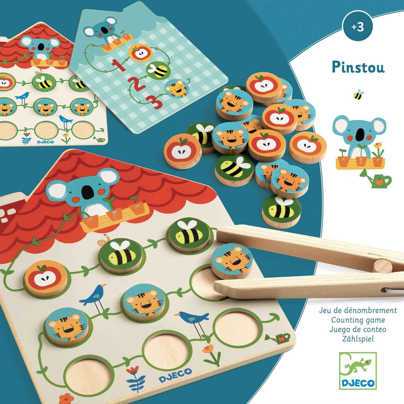 Djeco Pinstou Math Game +3 years