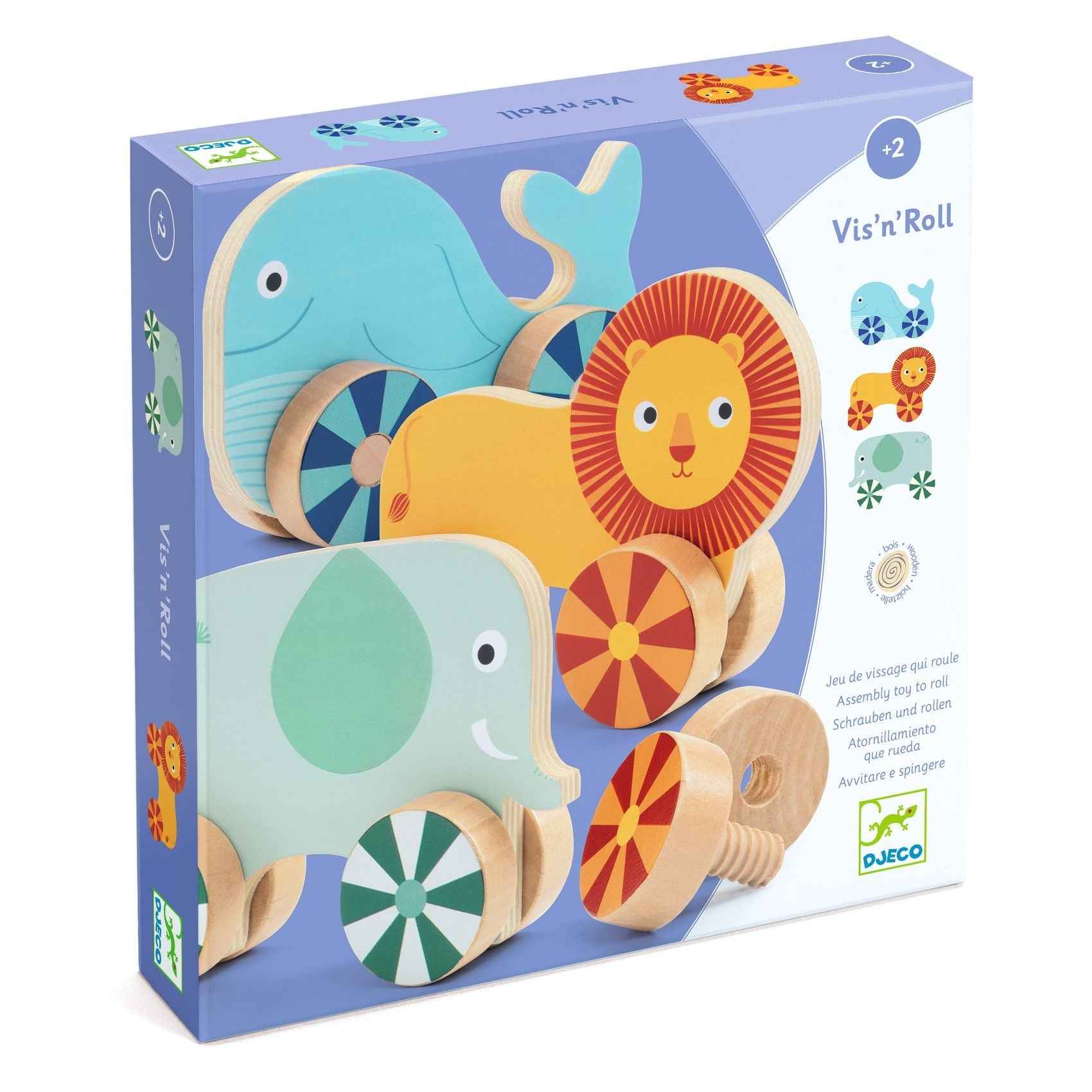 Djeco | Vis'n'roll - Rolling Toy Building Kit