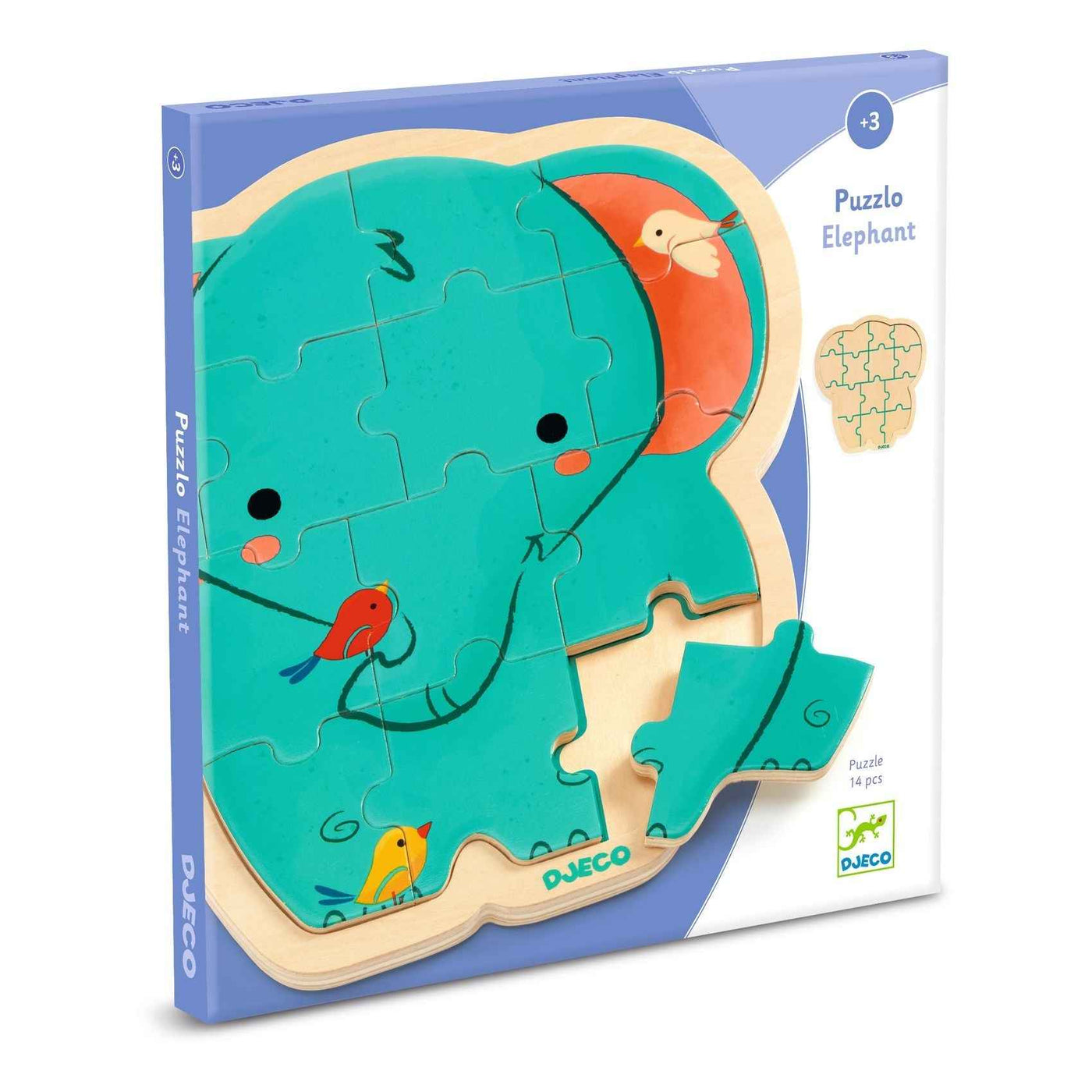 Djeco 14-piece elephant puzzle