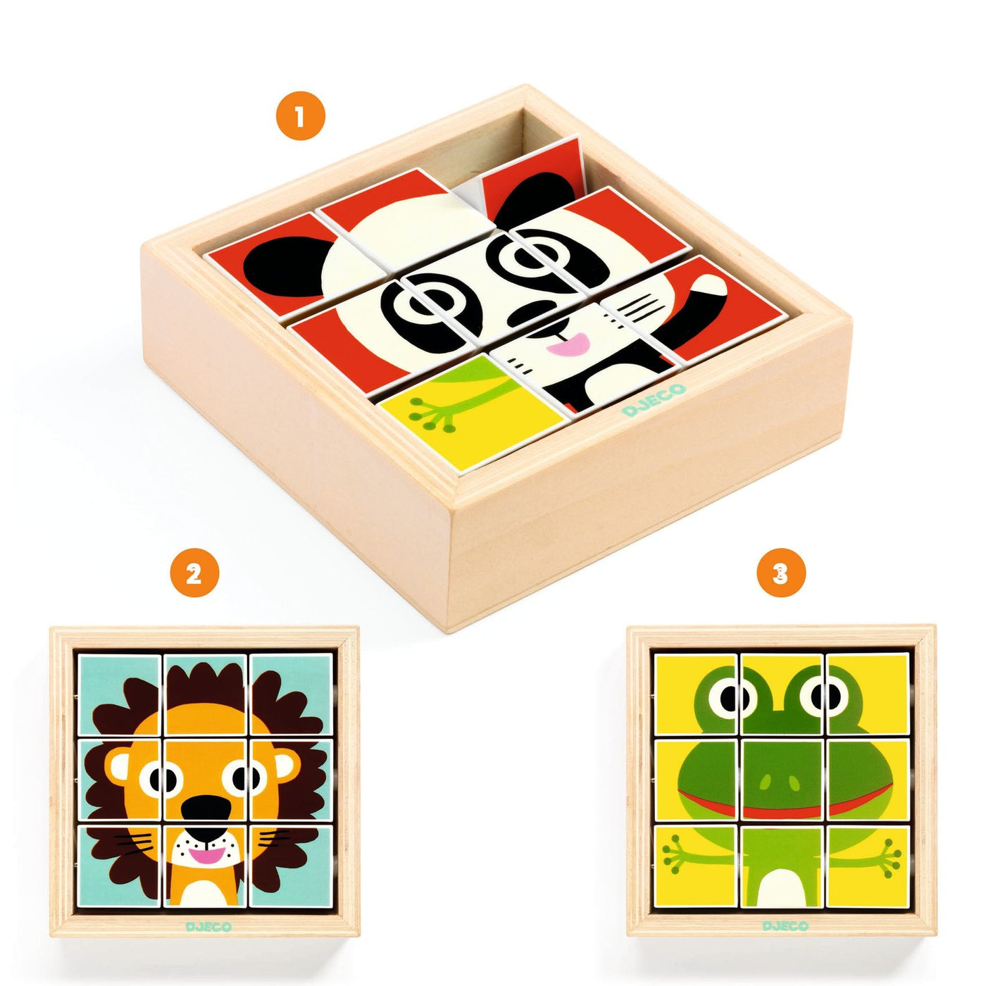 Blokpuzzel - Tournanimo - Djeco +2jr