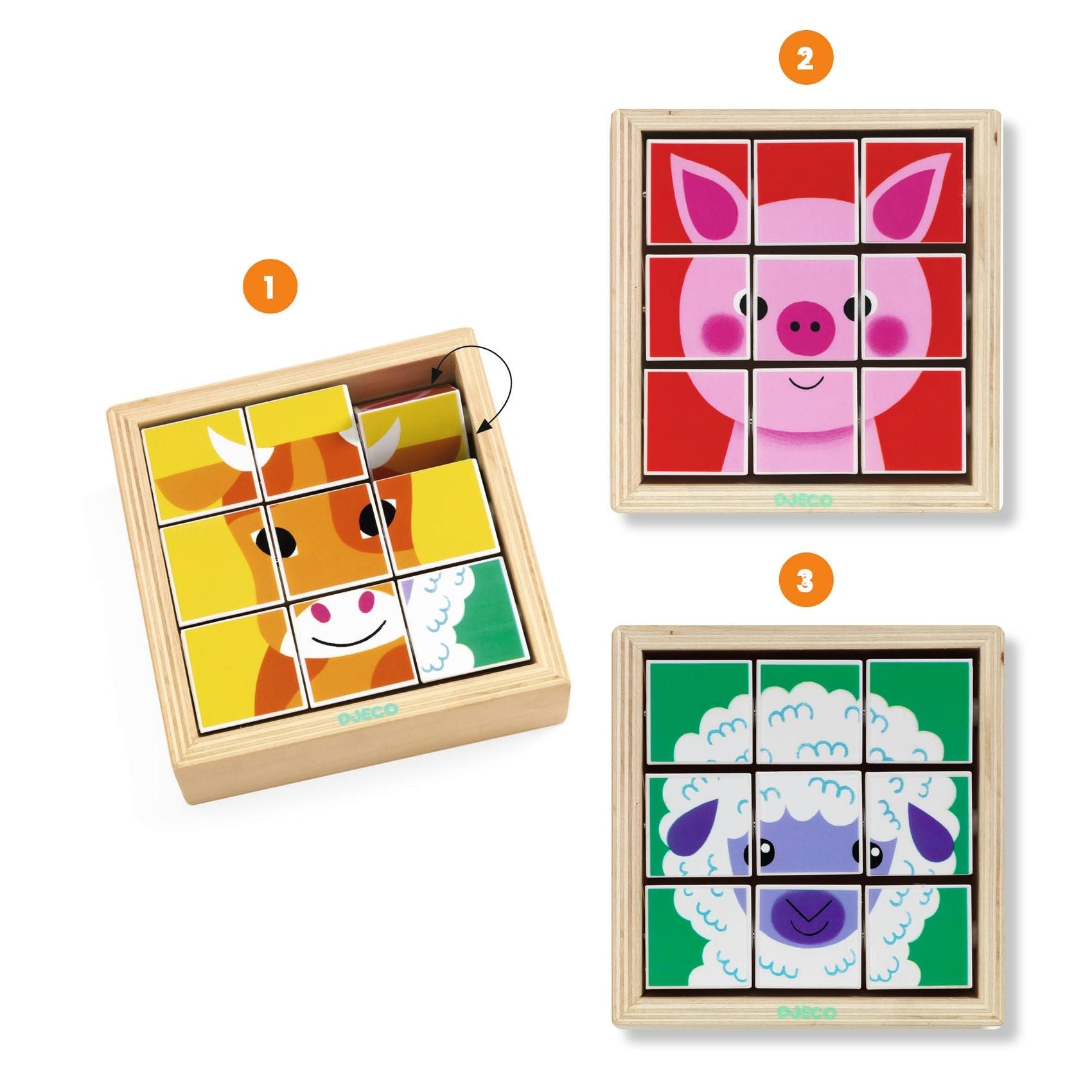 Blokpuzzel Animoroll Djeco +2jr