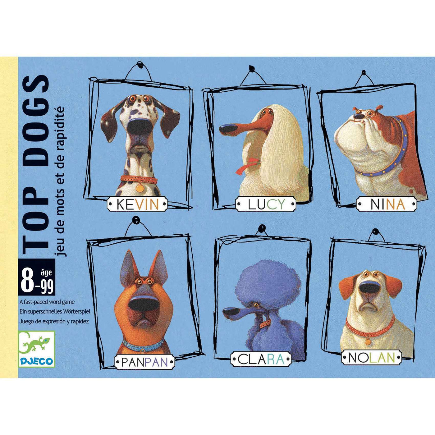 Djeco card game - the Top Dogs word game for ages 8+