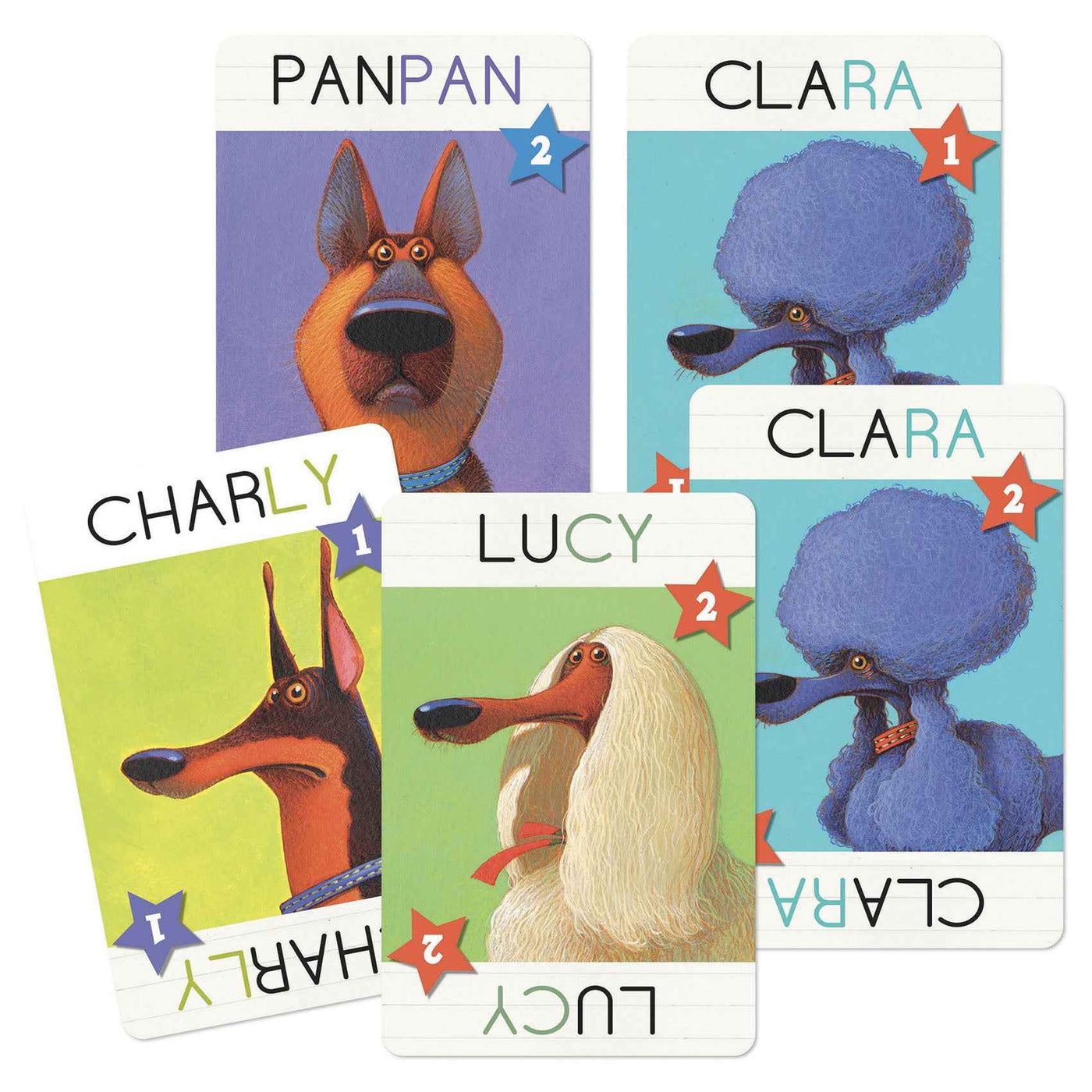 Djeco card game - Top Dogs word game ages 8+