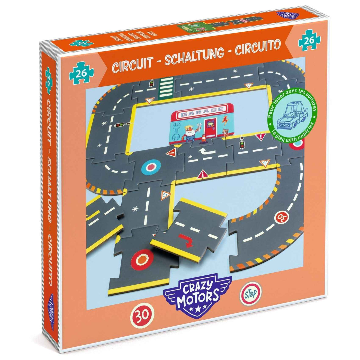 Djeco | Crazy Motors Circuitpuzzel 26 Stuks