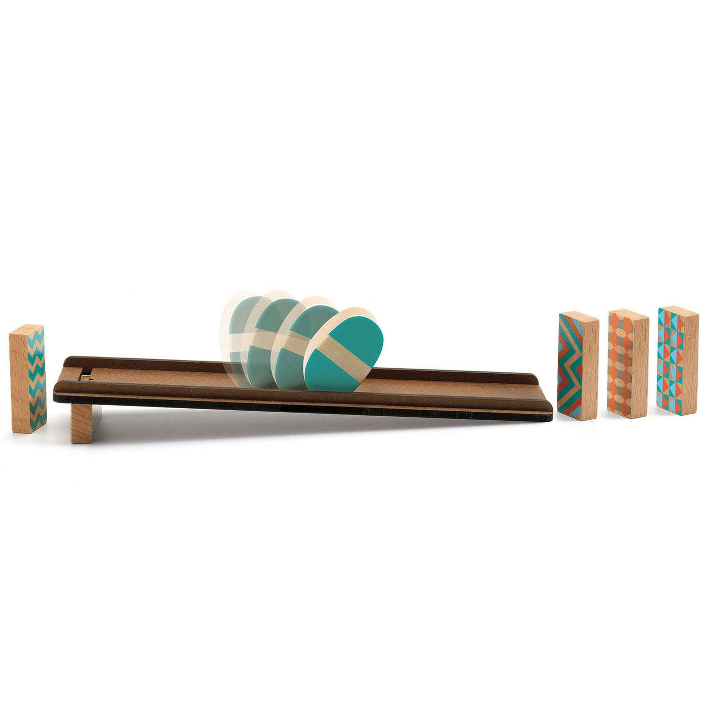 Djeco Zig & Go Chain Reaction Domino Game 7 pieces