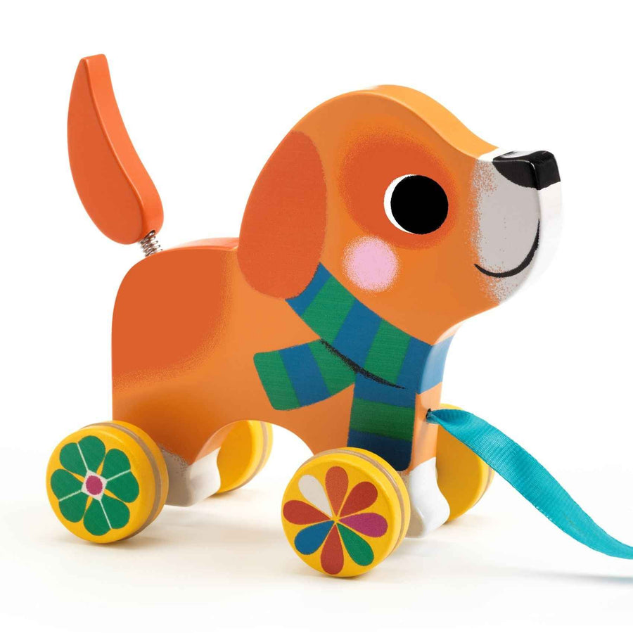 Djeco pull-along dog Lou
