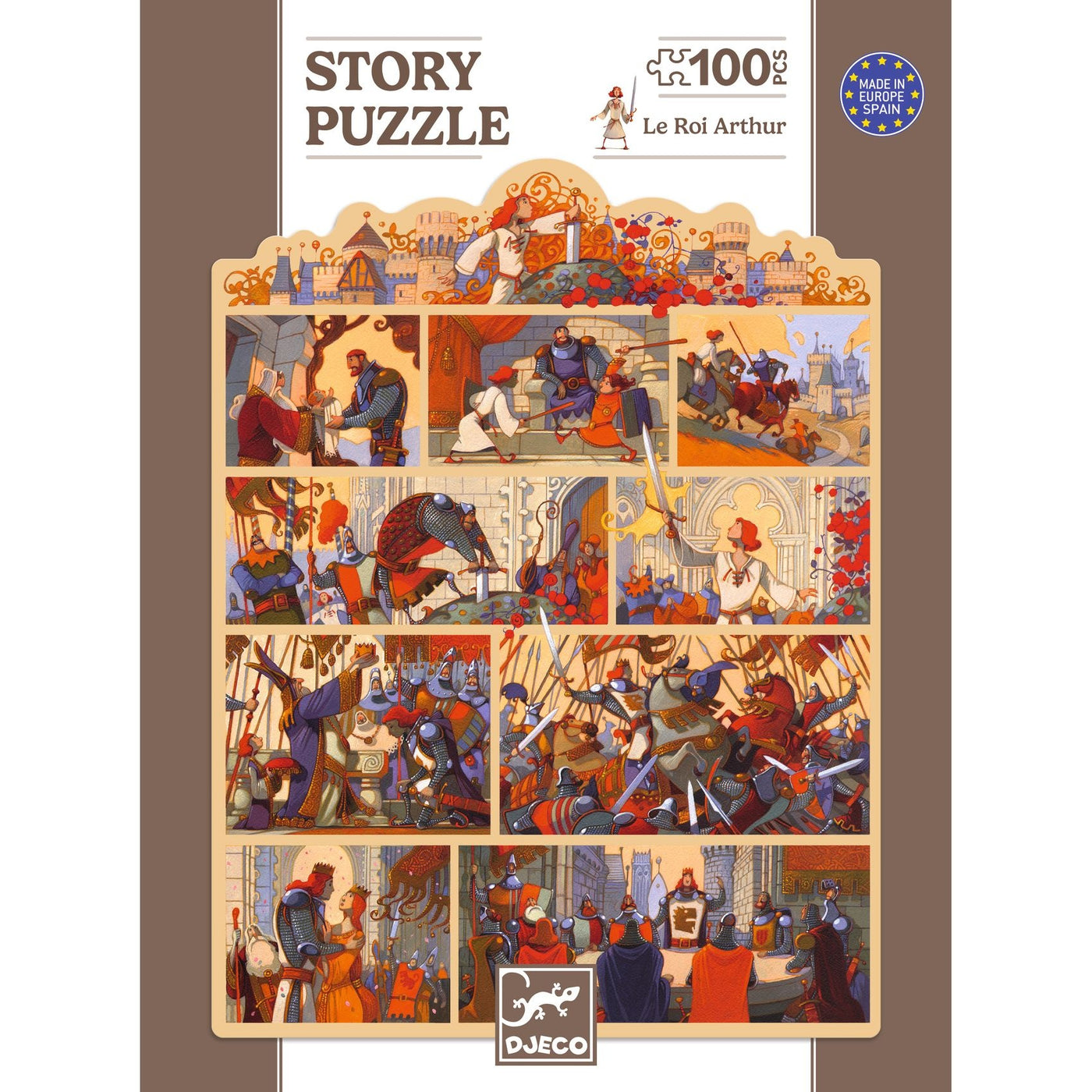 Djeco | Puzzel Koning Arthur 100 Stuks
