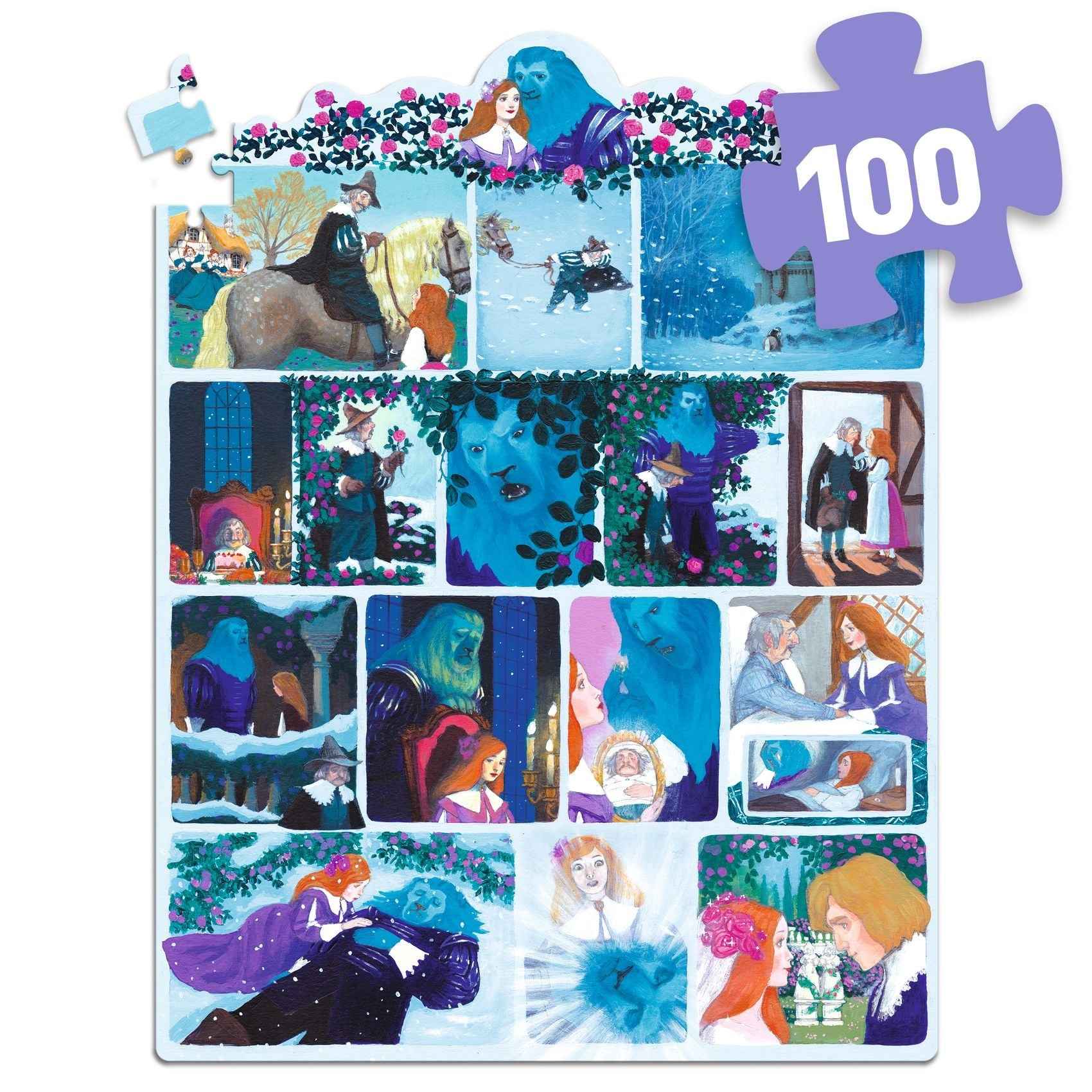 Djeco | Beauty and the Beast Puzzle - 100 pcs