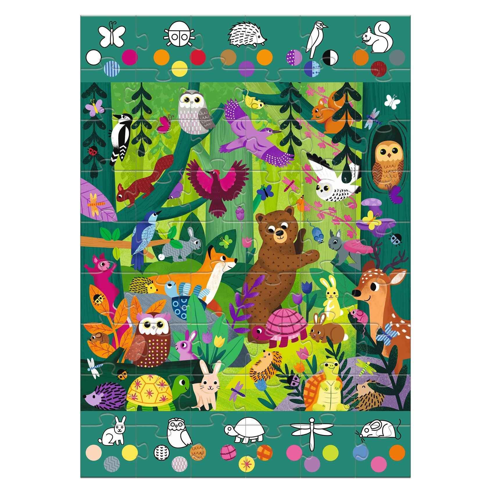 Djeco observatie puzzel bos +4jr 54 stukjes