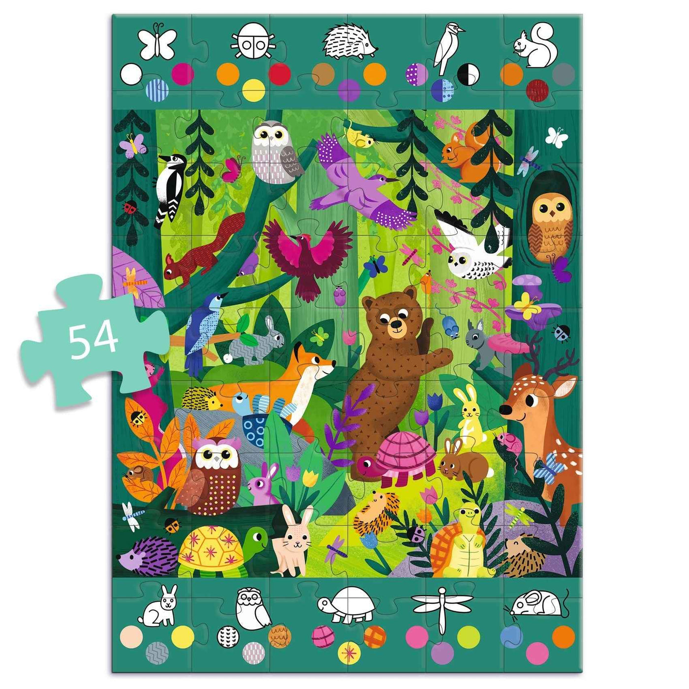 Djeco observatie puzzel bos +4jr 54 stukjes