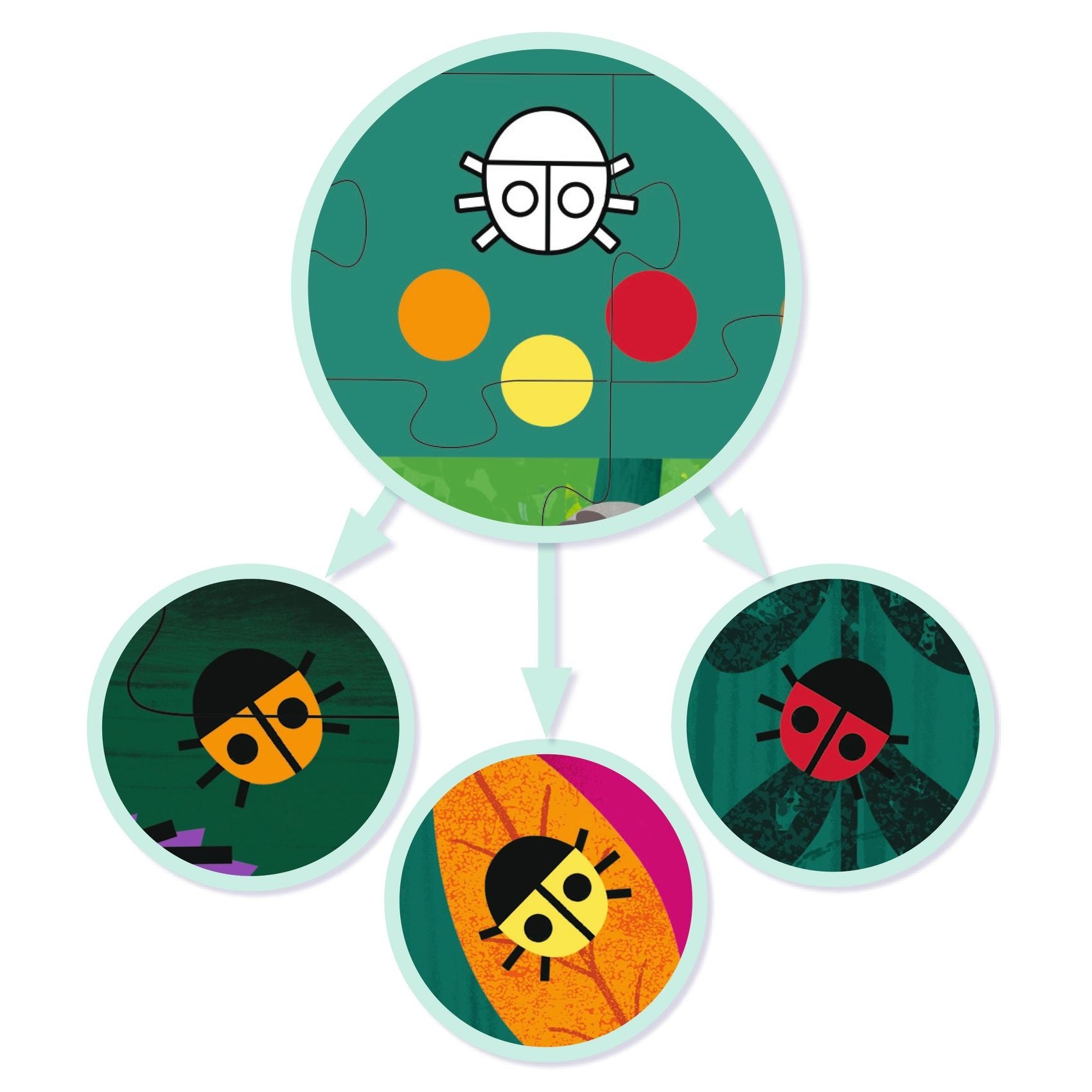 Djeco observatie puzzel bos +4jr 54 stukjes
