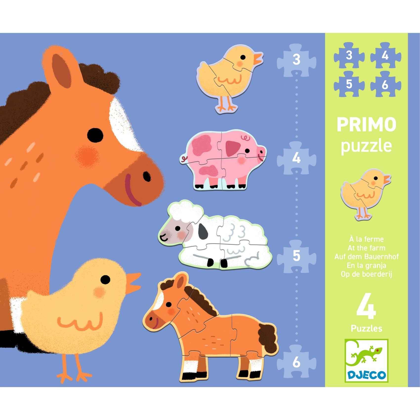Djeco | Puzzel Primo Op De Boerderij