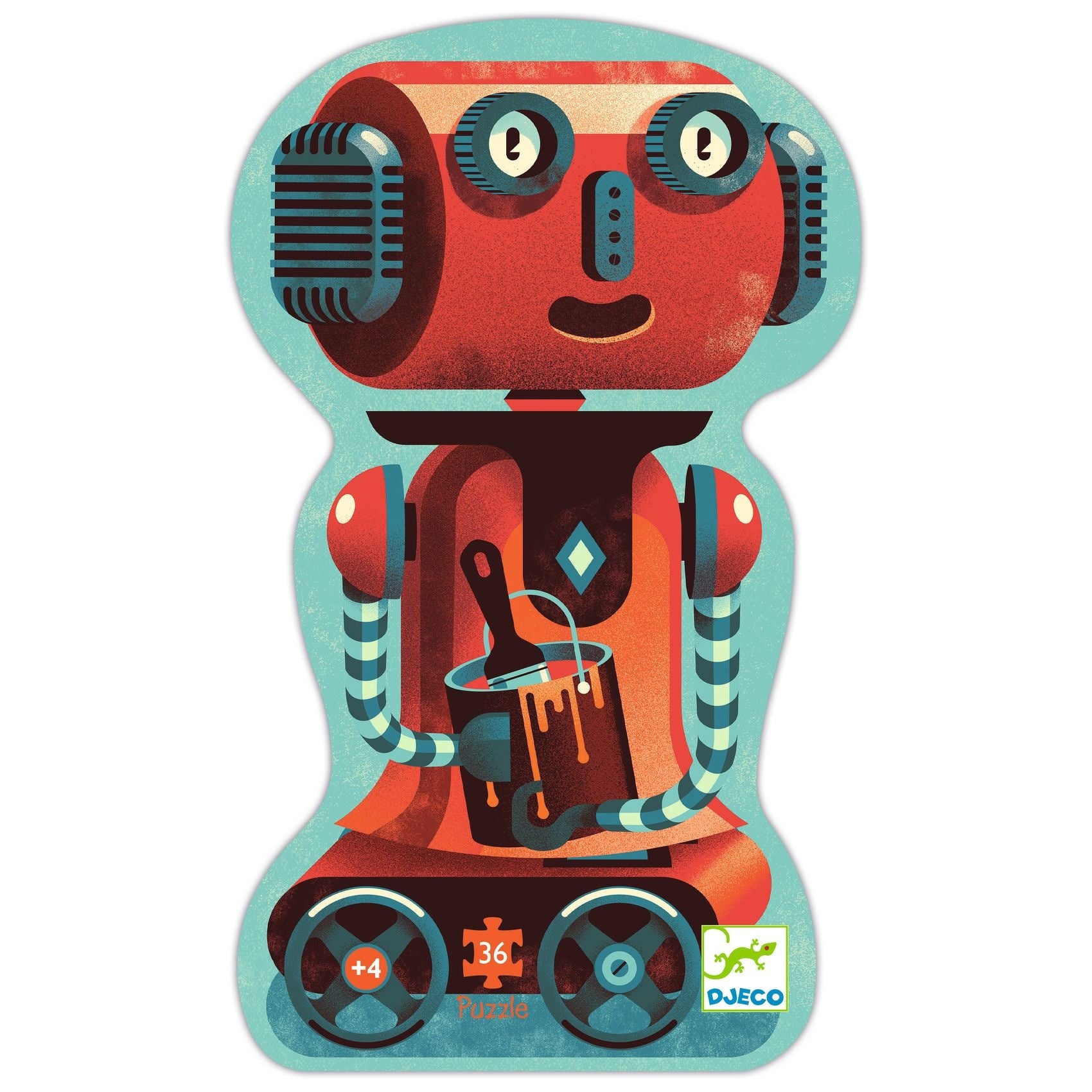 Djeco puzzel Bob de robot 36 stukjes
