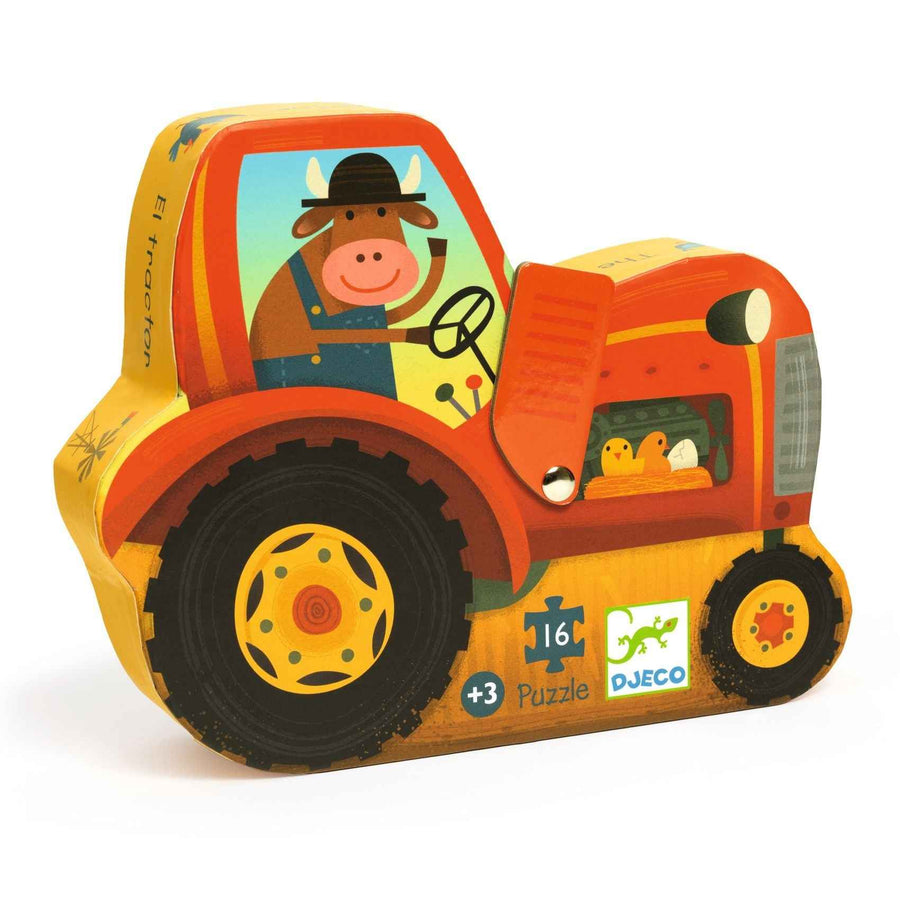 Djeco | Puzzel De tractor 16 Stuks