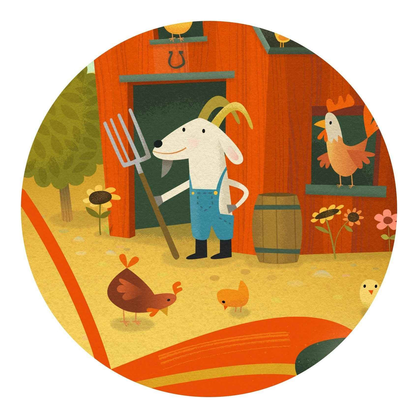 Djeco | The Tractor 16-Piece Puzzle