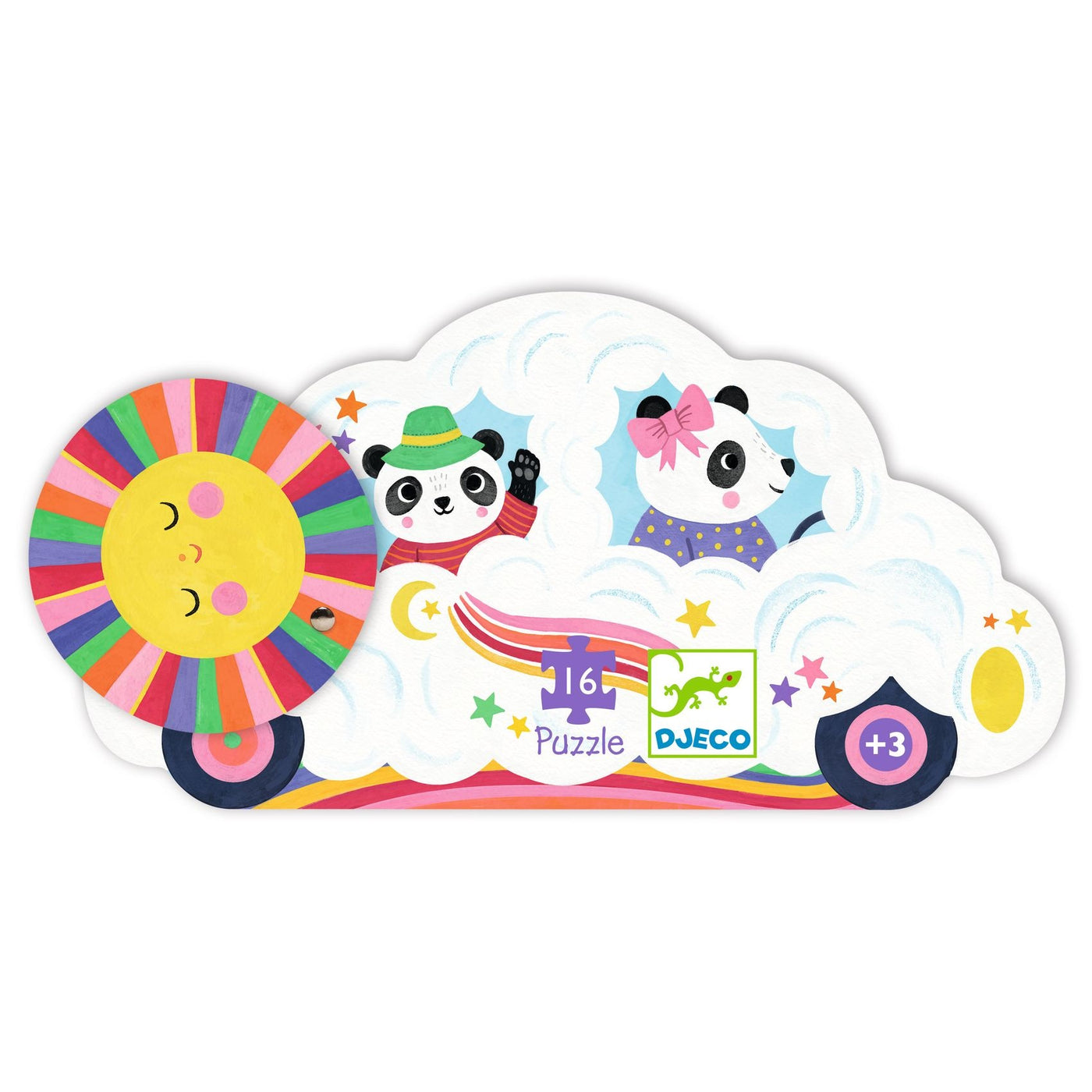 Djeco | Puzzel Wolkenauto 16 Stuks